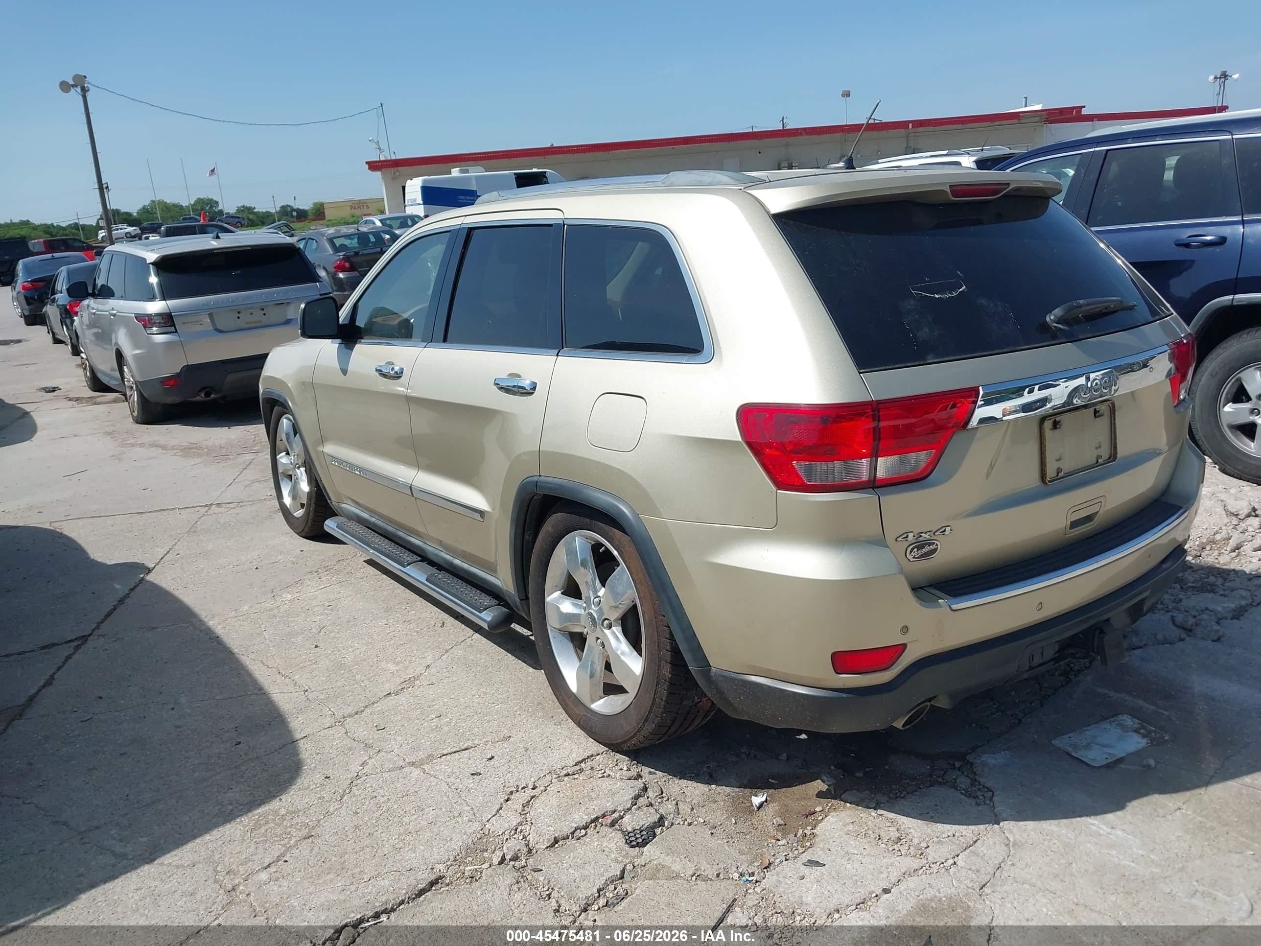 2011 Jeep Grand Cherokee Overland Gold vin: 1J4RR6GT4BC685289
