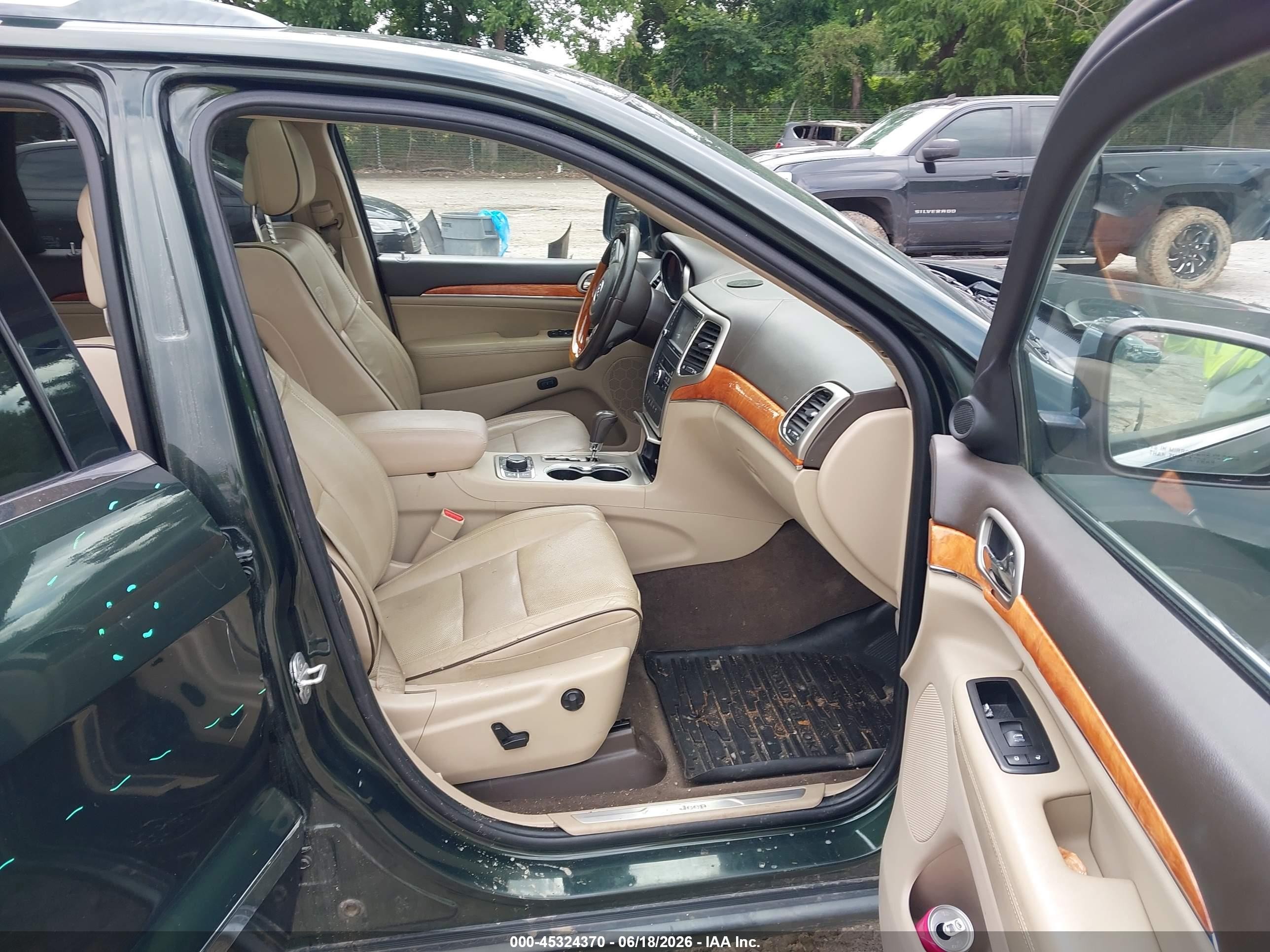 2011 Jeep Grand Cherokee Overland Green vin: 1J4RR6GT4BC715648