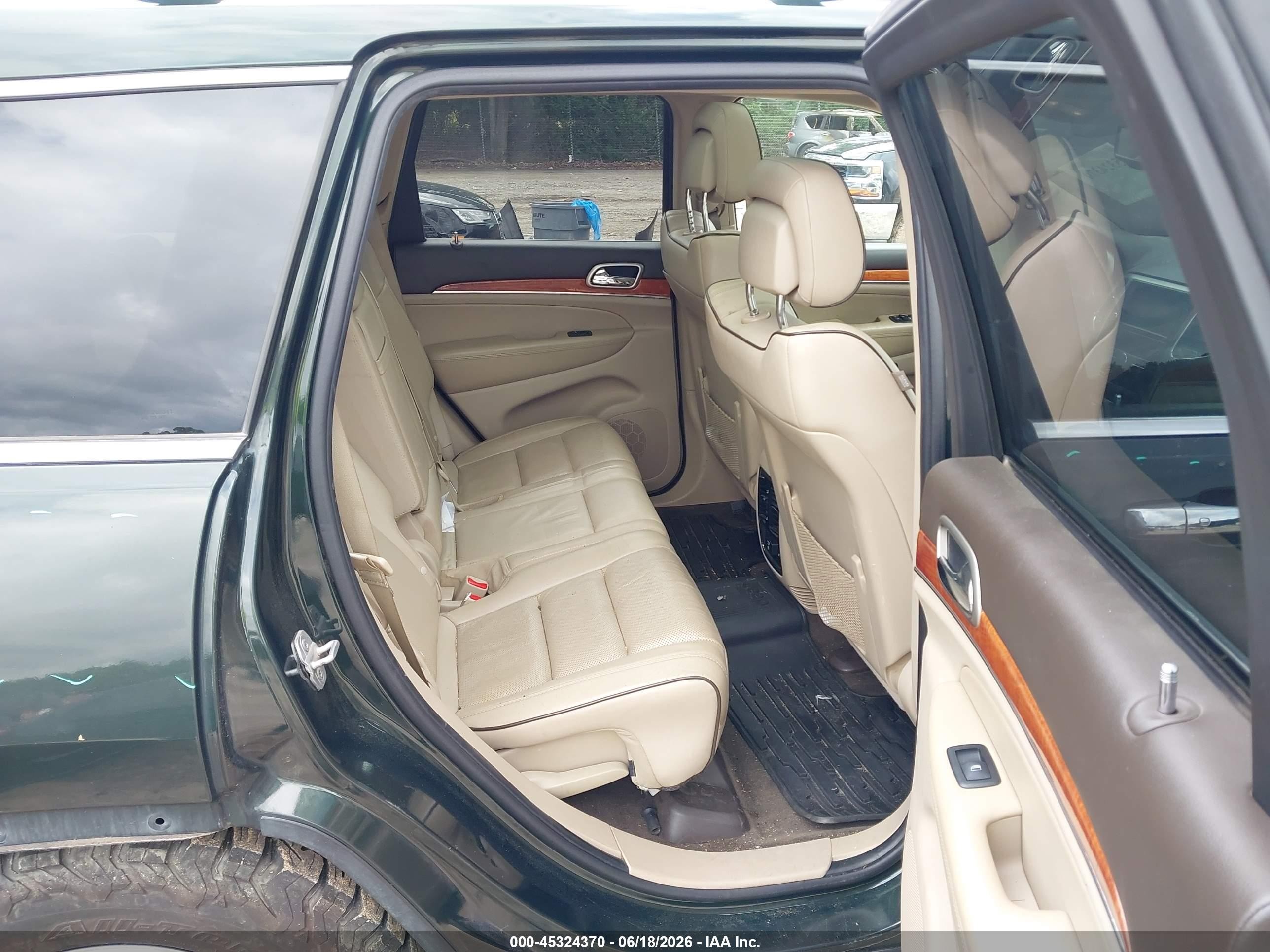 2011 Jeep Grand Cherokee Overland Green vin: 1J4RR6GT4BC715648
