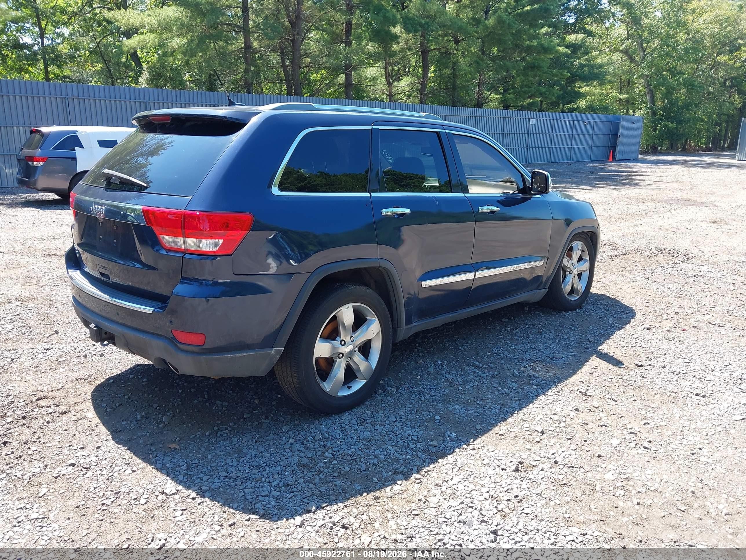 2011 Jeep Grand Cherokee Overland Blue vin: 1J4RR6GT5BC551763