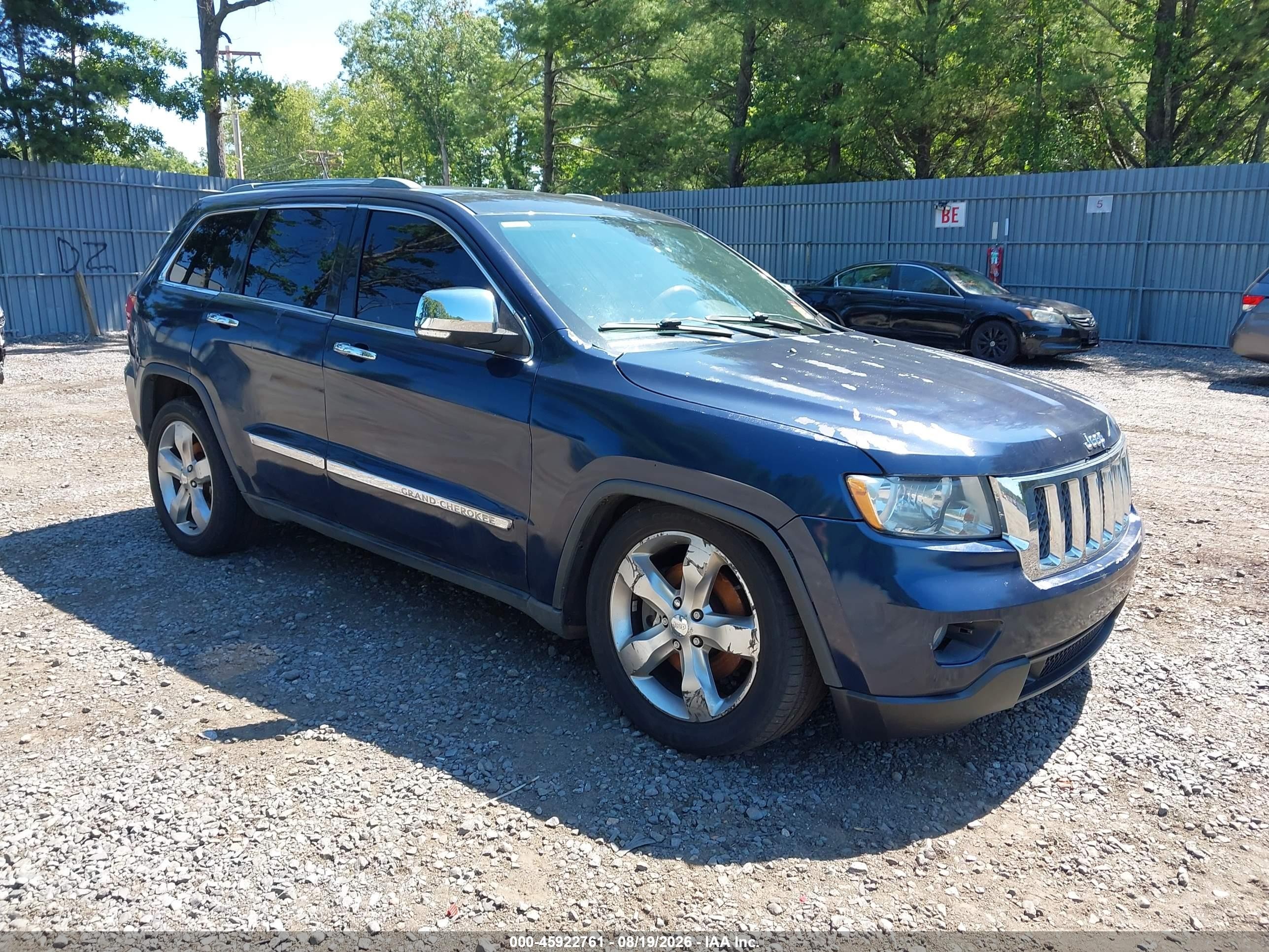 2011 Jeep Grand Cherokee Overland Blue vin: 1J4RR6GT5BC551763