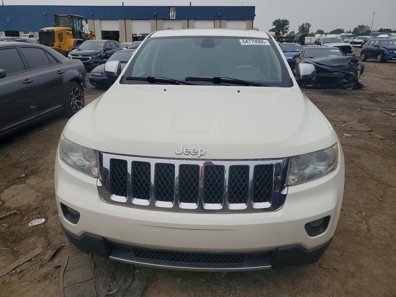 2011 Jeep Grand Cherokee Overland White vin: 1J4RR6GT6BC551707