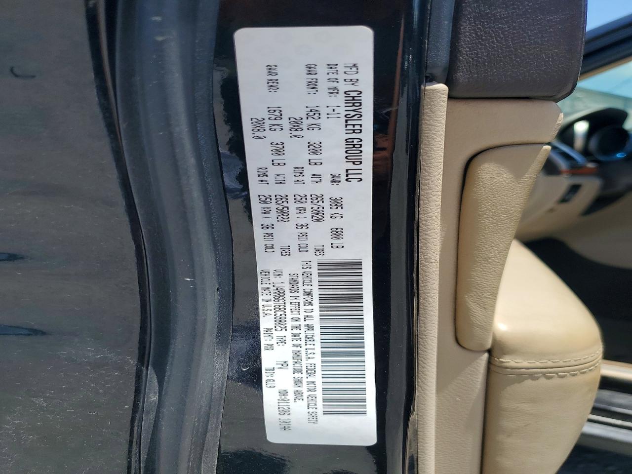 2011 Jeep Grand Cherokee Overland Charcoal vin: 1J4RR6GT6BC598025