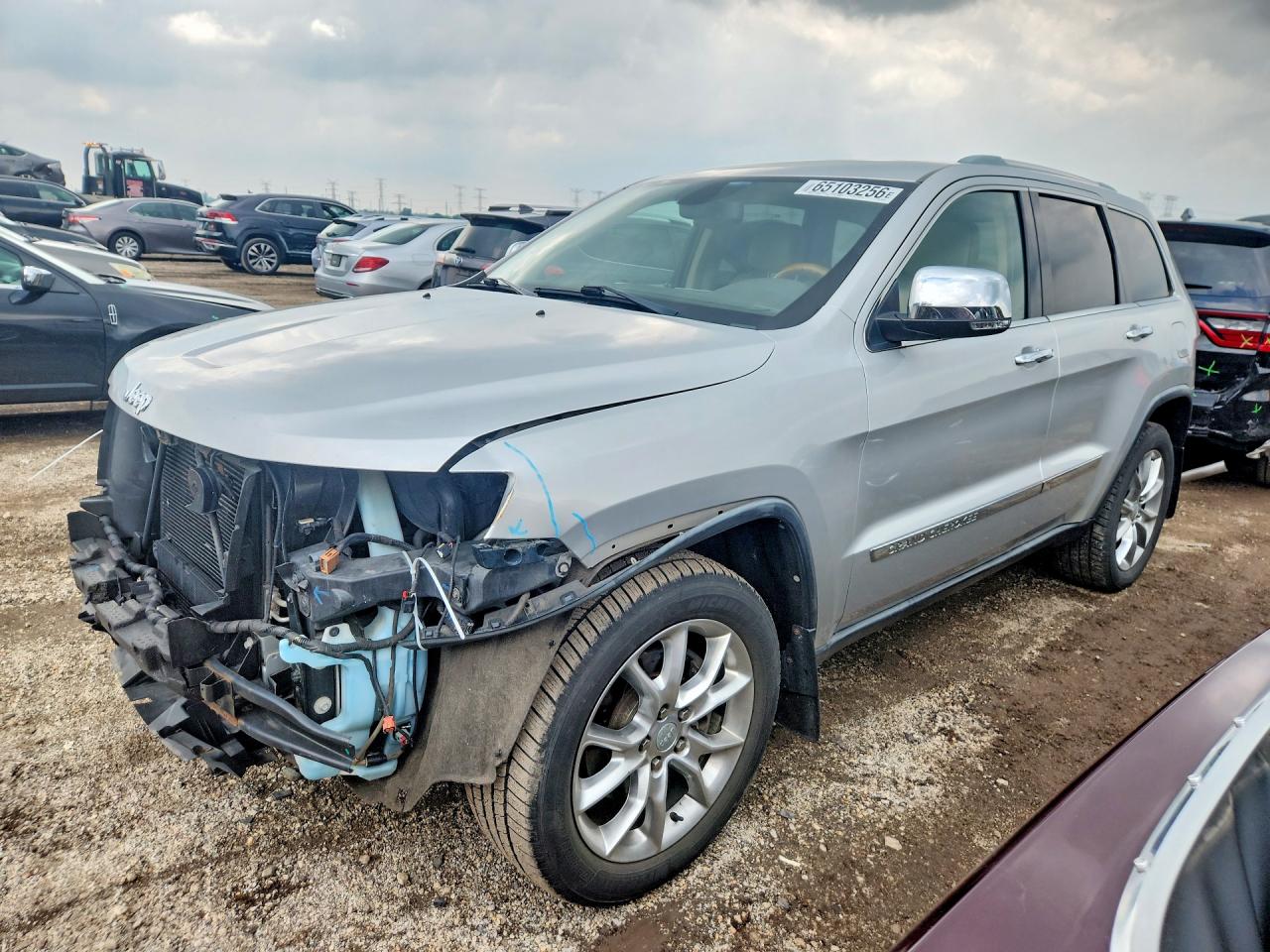 2011 Jeep Grand Cherokee Overland Silver vin: 1J4RR6GT6BC607614