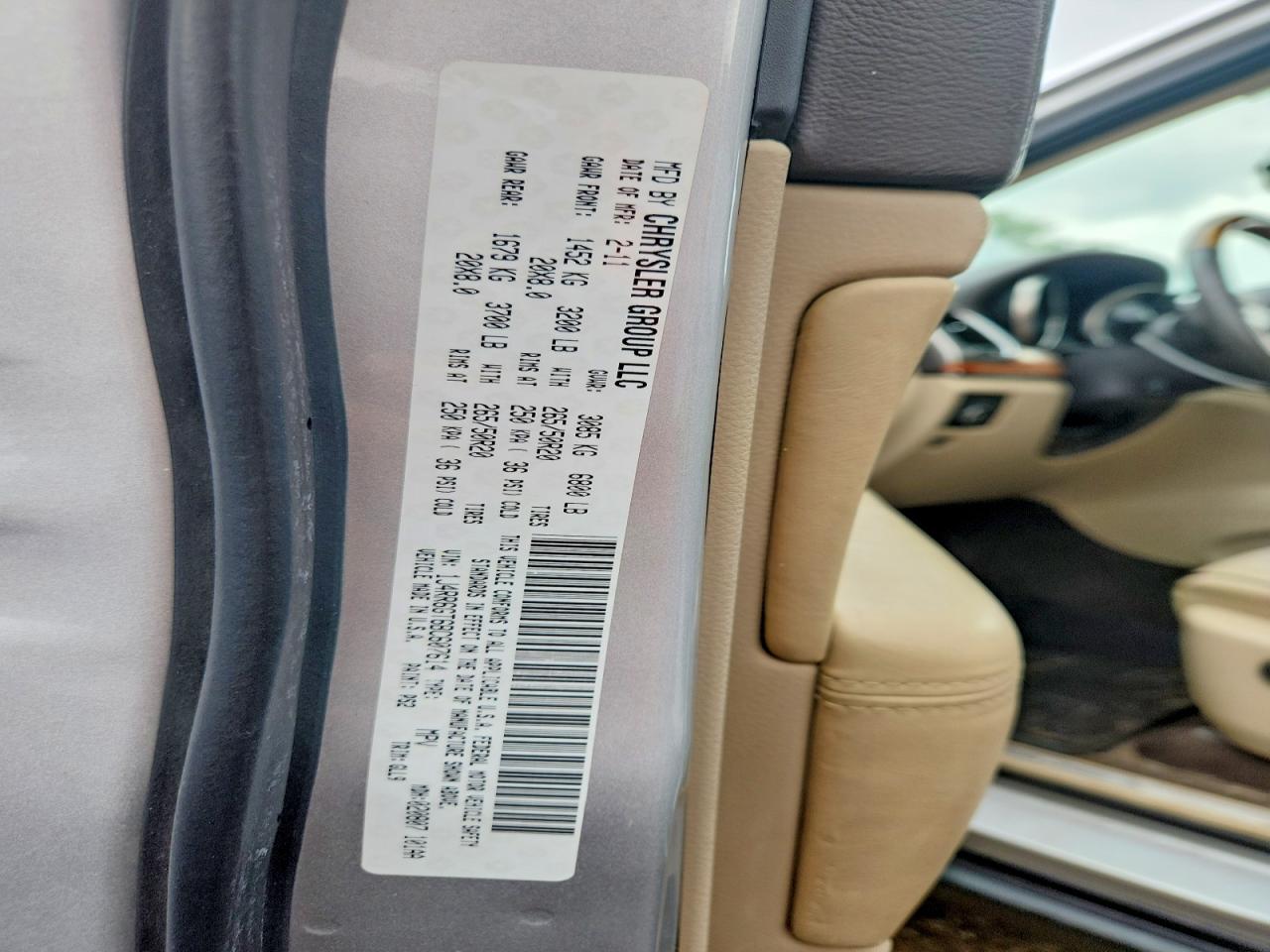 2011 Jeep Grand Cherokee Overland Silver vin: 1J4RR6GT6BC607614