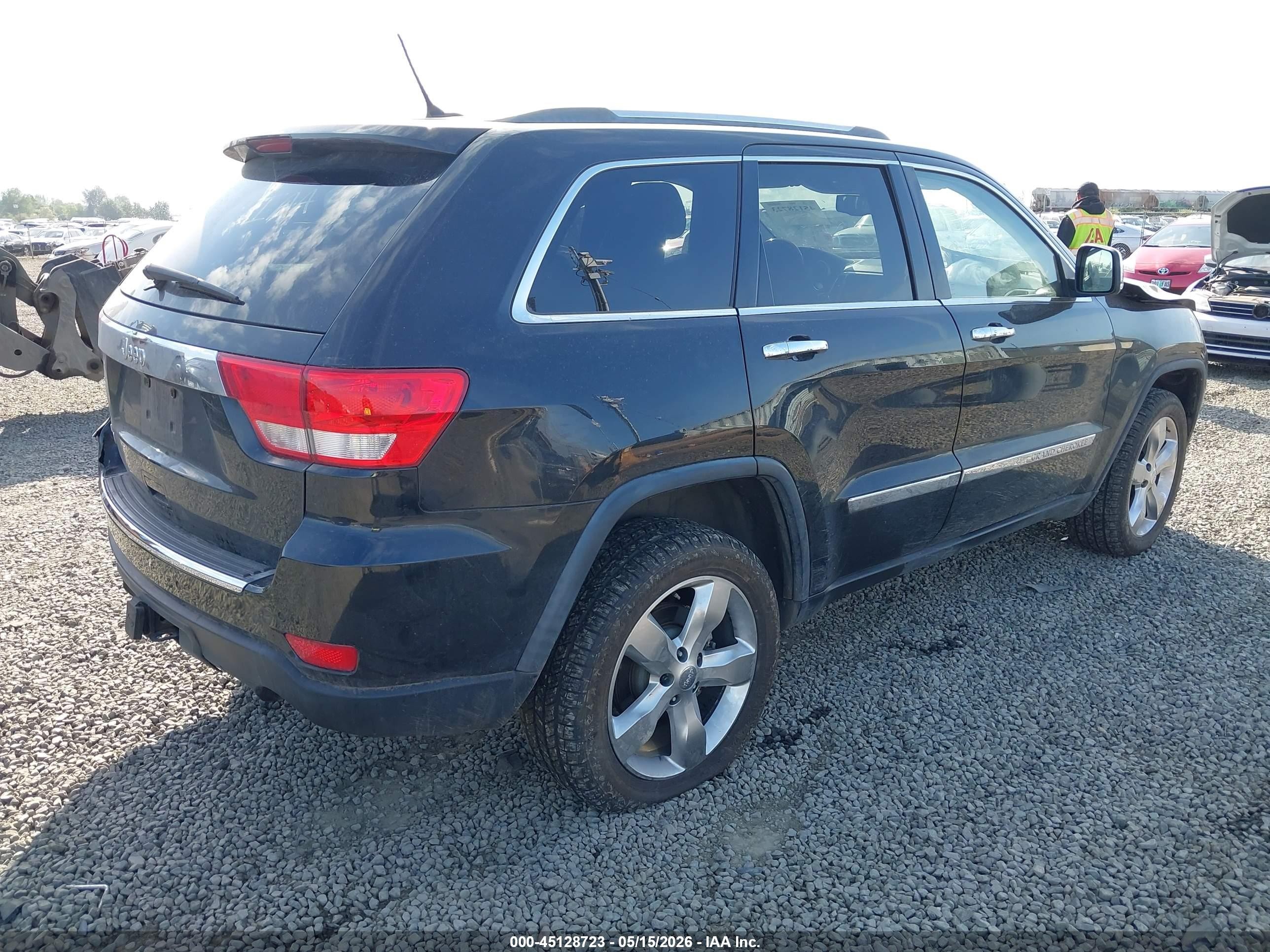 2011 Jeep Grand Cherokee Overland Black vin: 1J4RR6GT7BC665148