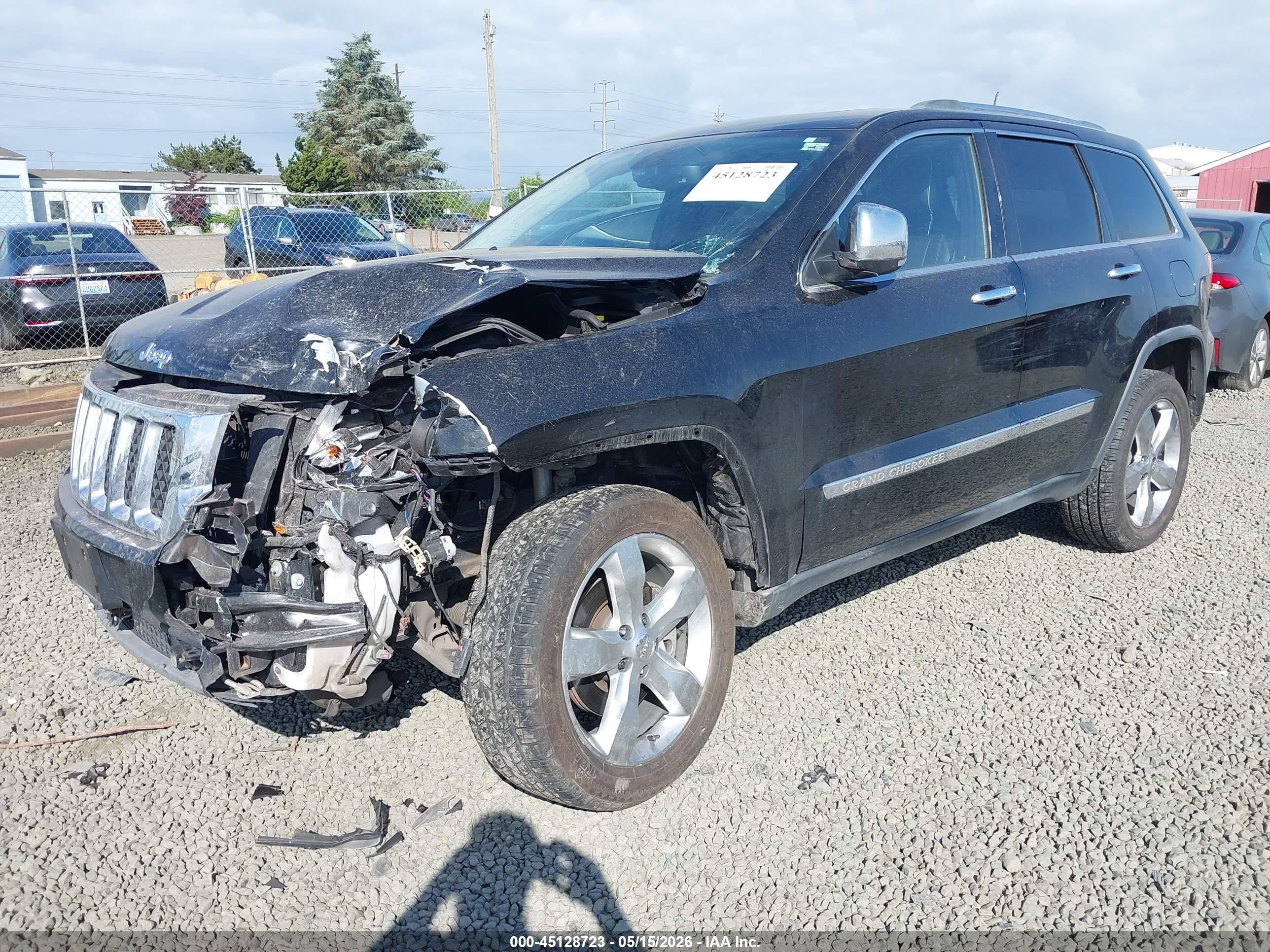 2011 Jeep Grand Cherokee Overland Black vin: 1J4RR6GT7BC665148