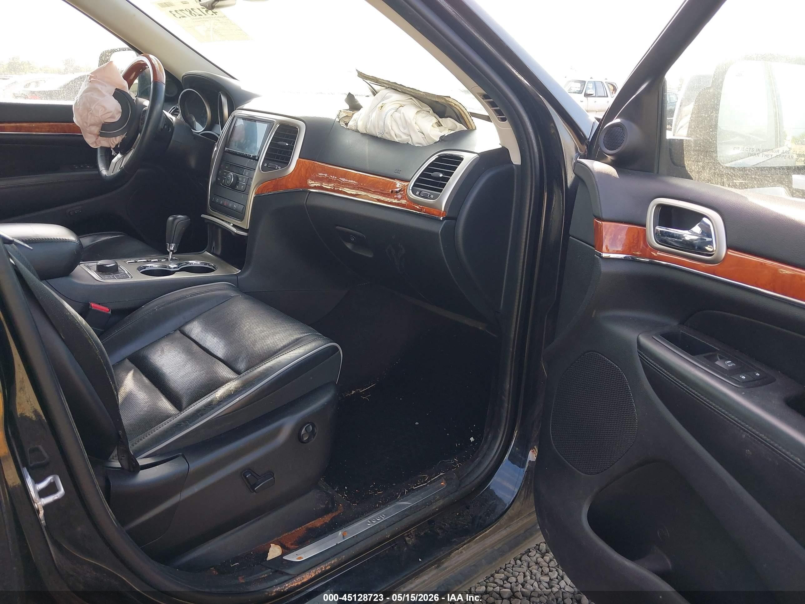 2011 Jeep Grand Cherokee Overland Black vin: 1J4RR6GT7BC665148