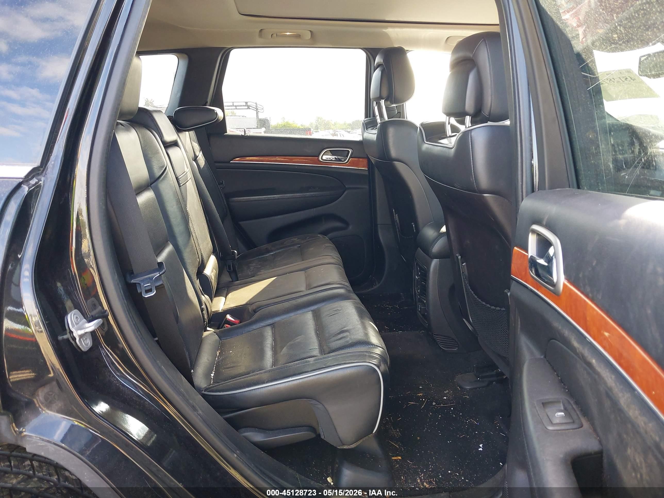 2011 Jeep Grand Cherokee Overland Black vin: 1J4RR6GT7BC665148