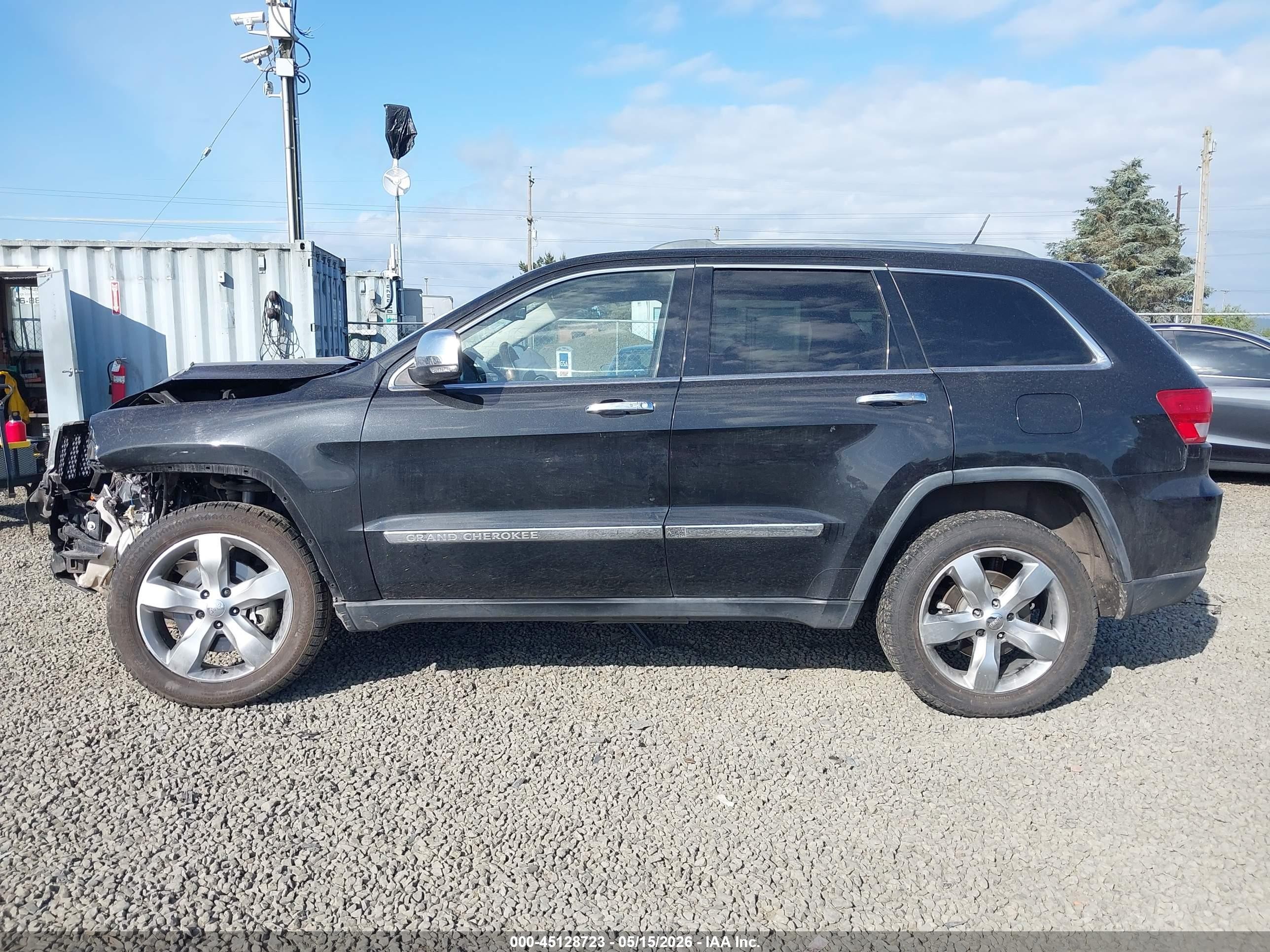 2011 Jeep Grand Cherokee Overland Black vin: 1J4RR6GT7BC665148