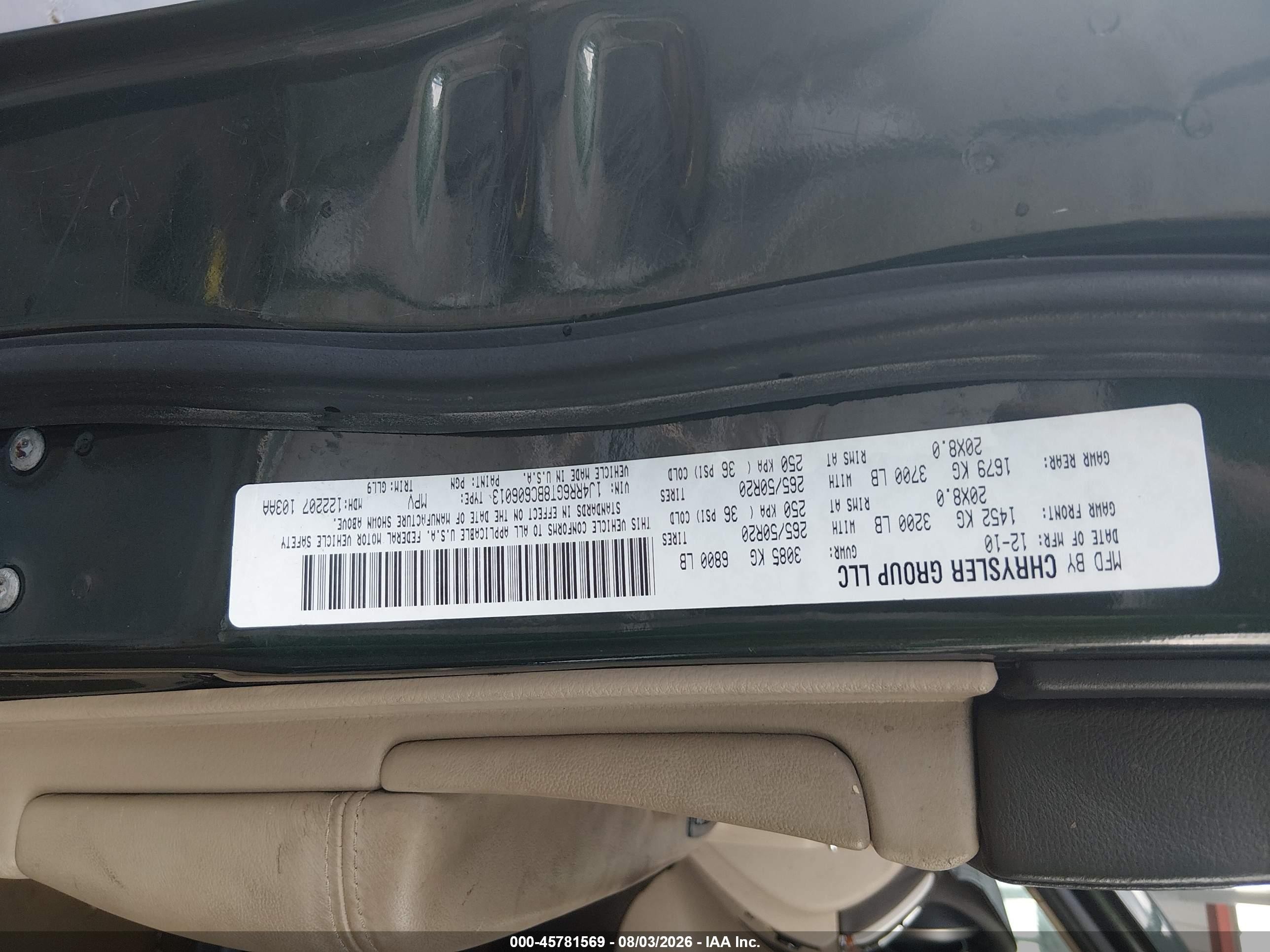 2011 Jeep Grand Cherokee Overland Зеленый vin: 1J4RR6GT8BC606013