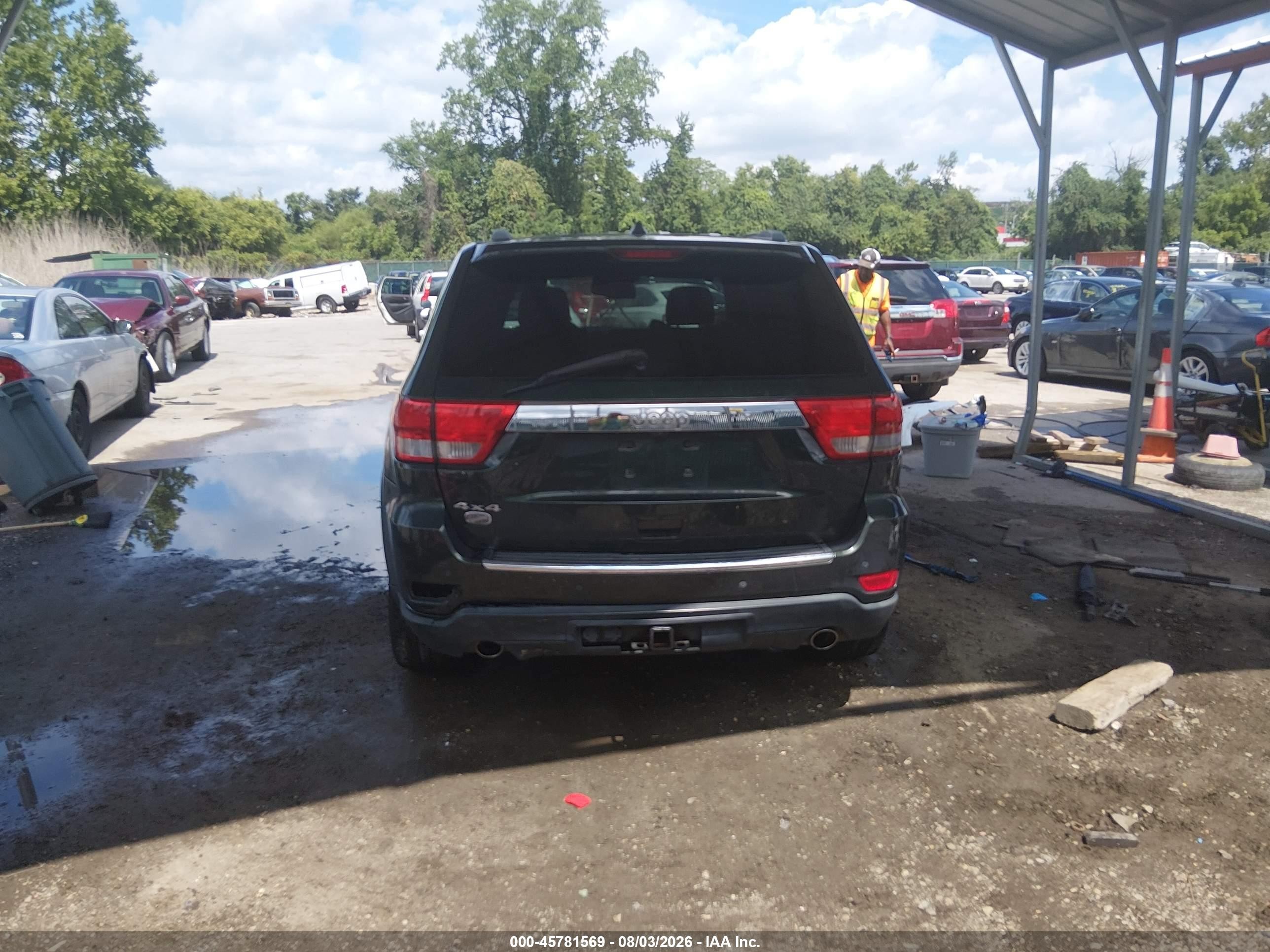 2011 Jeep Grand Cherokee Overland Зеленый vin: 1J4RR6GT8BC606013