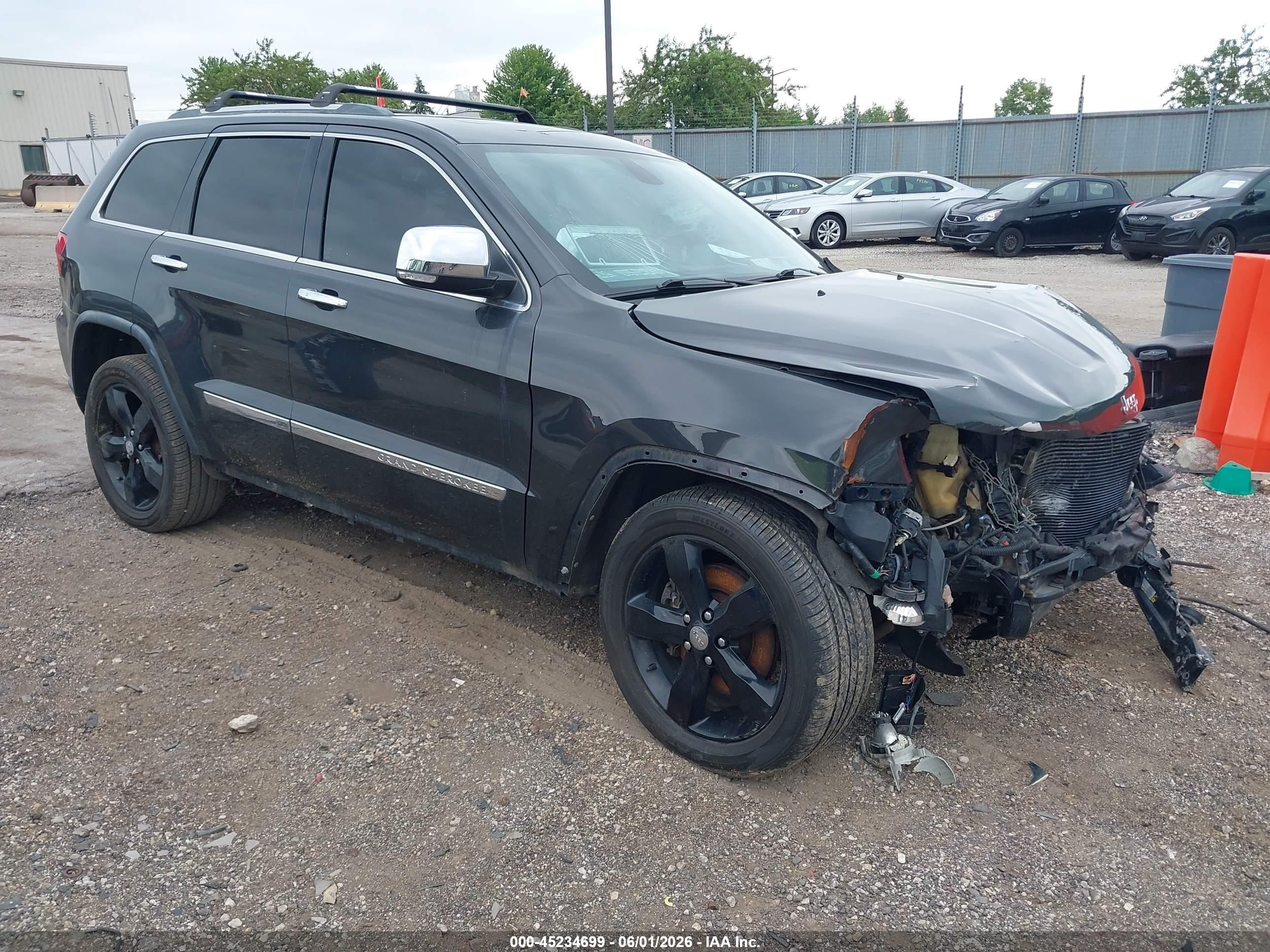 2011 Jeep Grand Cherokee Overland Black vin: 1J4RR6GT8BC607730