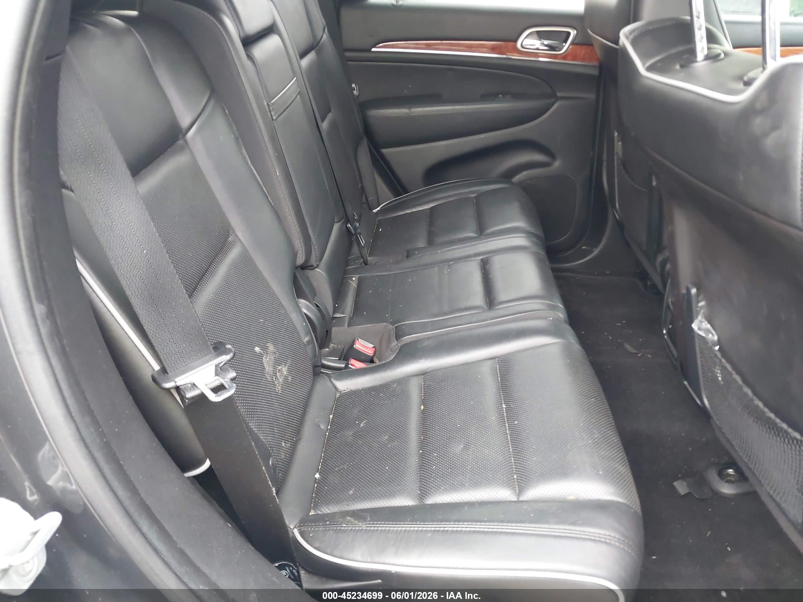 2011 Jeep Grand Cherokee Overland Black vin: 1J4RR6GT8BC607730