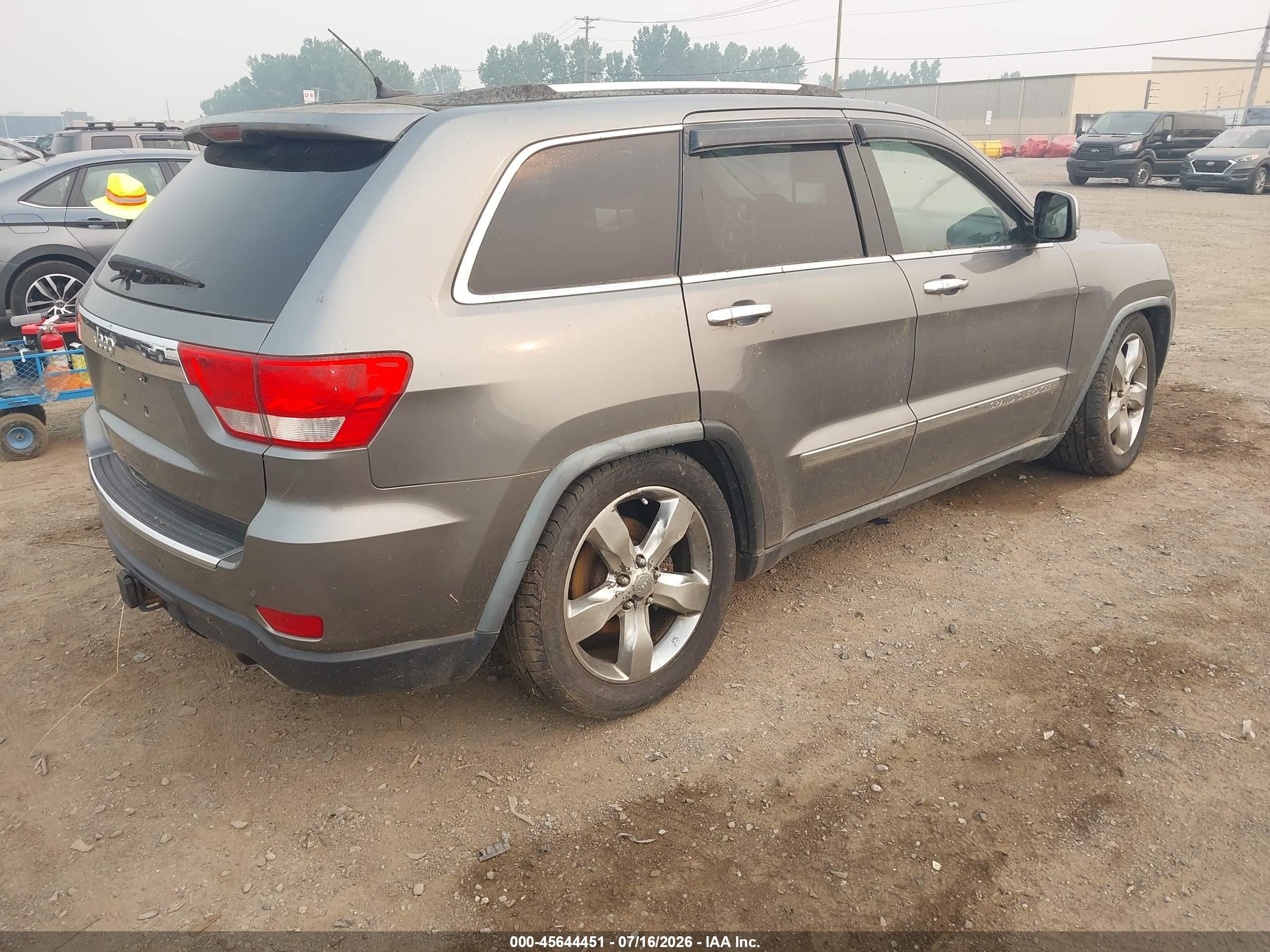 2011 Jeep Grand Cherokee Overland Gray vin: 1J4RR6GT8BC713529