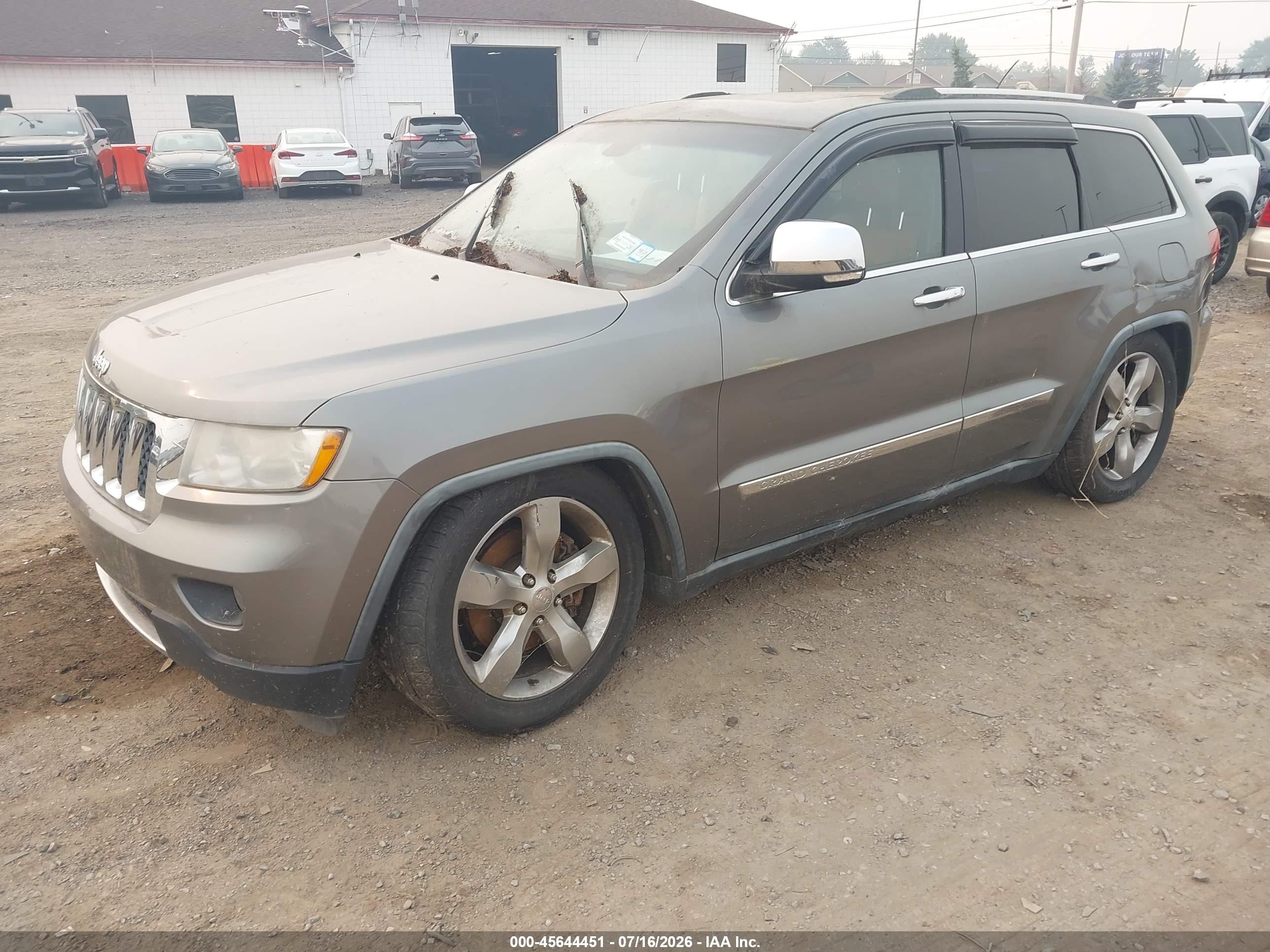 2011 Jeep Grand Cherokee Overland Gray vin: 1J4RR6GT8BC713529