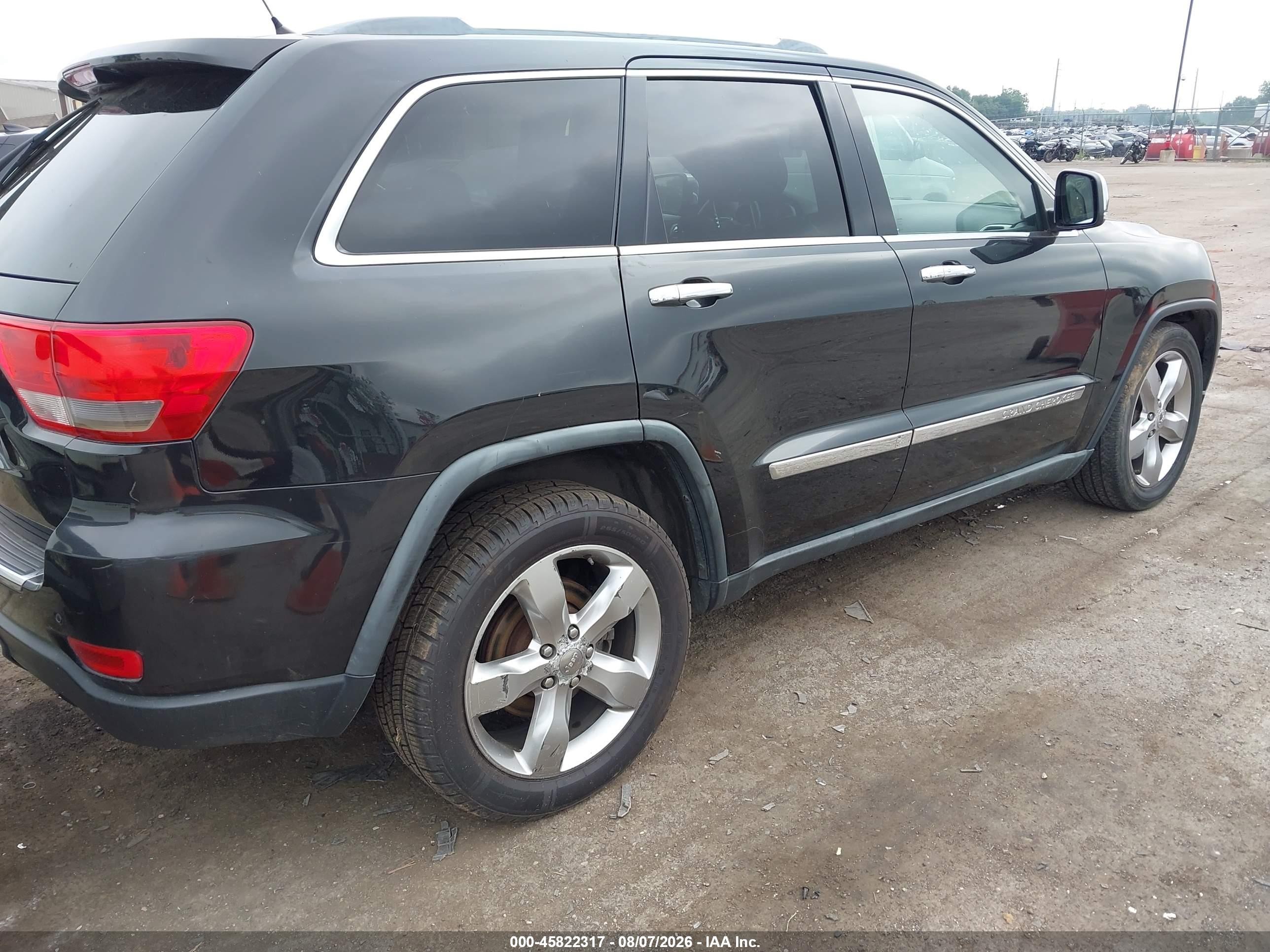 2011 Jeep Grand Cherokee Overland Black vin: 1J4RR6GTXBC606661