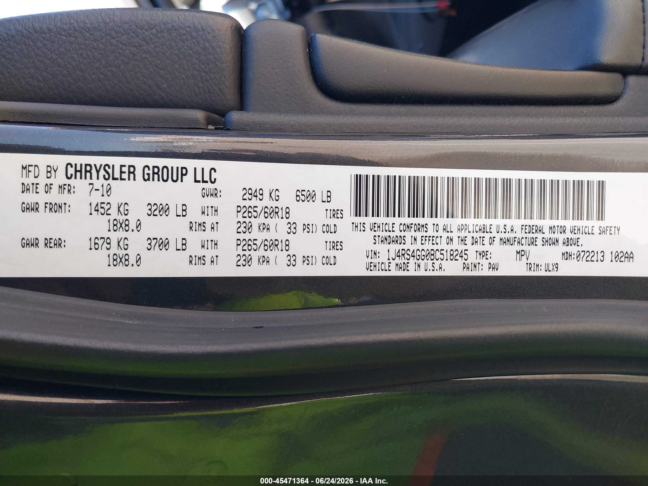 2011 Jeep Grand Cherokee Laredo Серый vin: 1J4RS4GG0BC518245