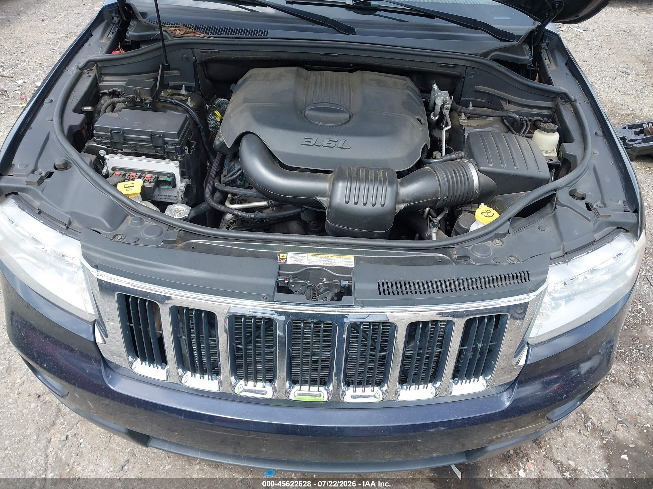 2011 Jeep Grand Cherokee Laredo Black vin: 1J4RS4GG0BC518293