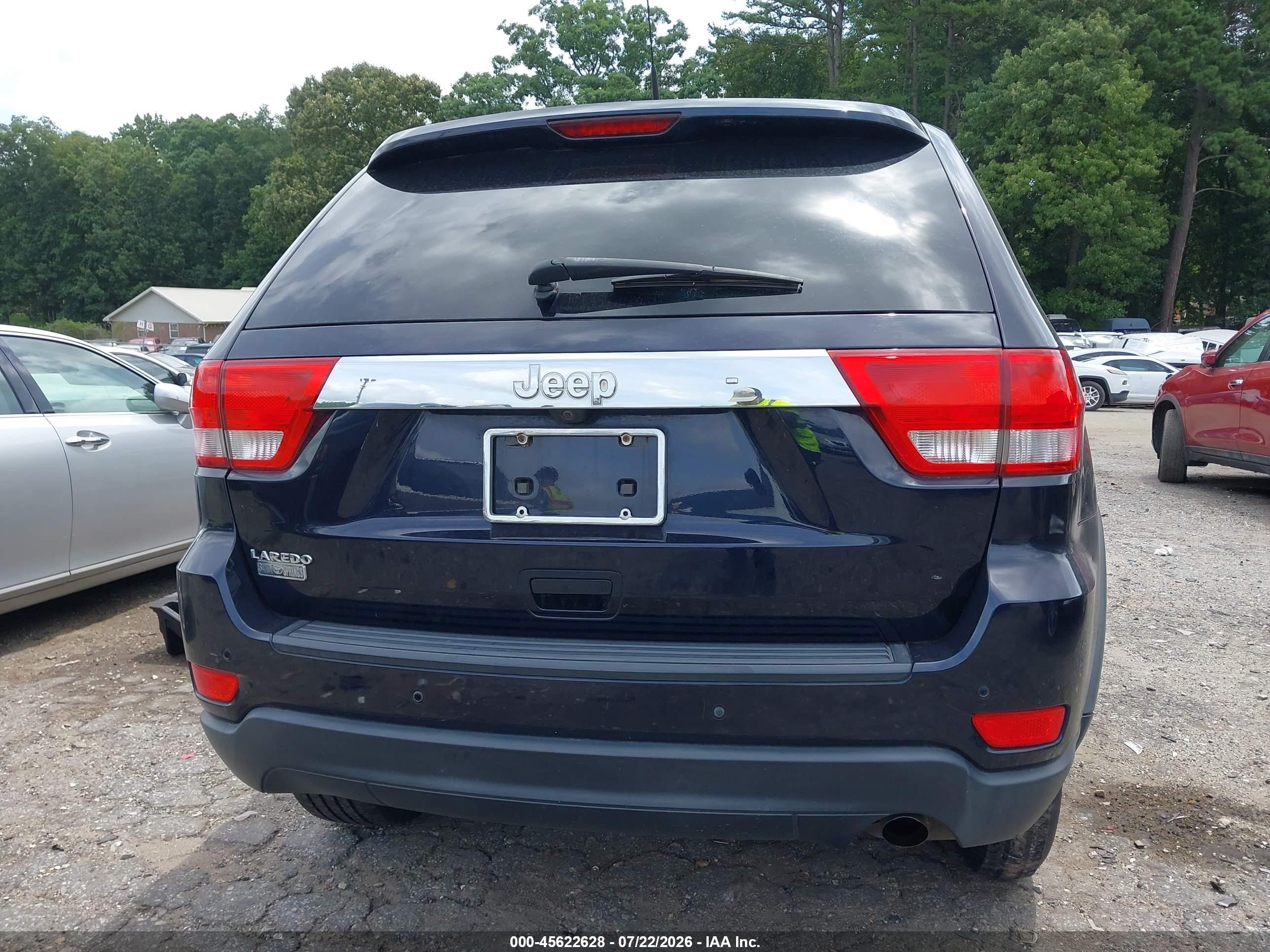 2011 Jeep Grand Cherokee Laredo Black vin: 1J4RS4GG0BC518293