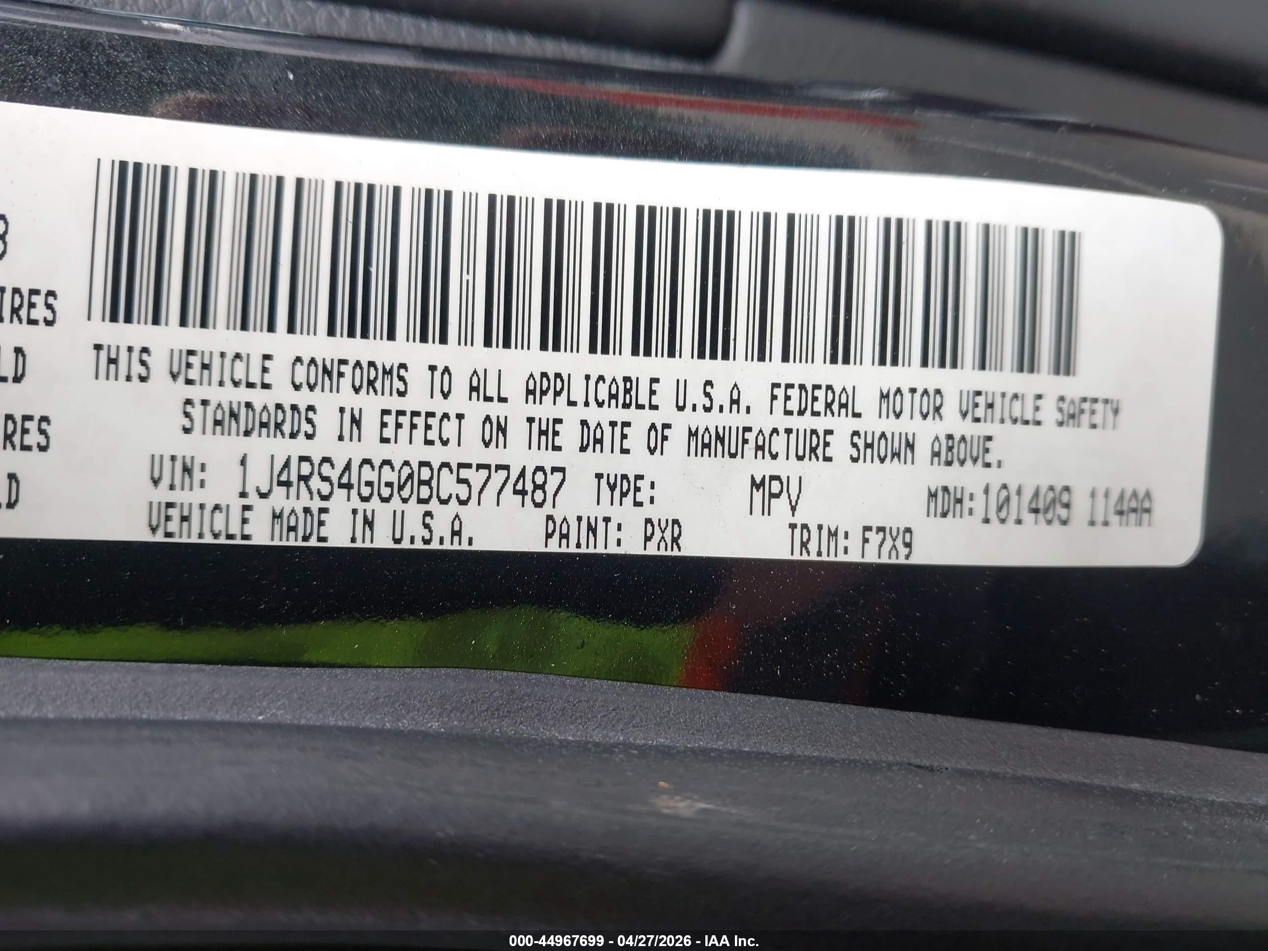 2011 Jeep Grand Cherokee Laredo Черный vin: 1J4RS4GG0BC577487