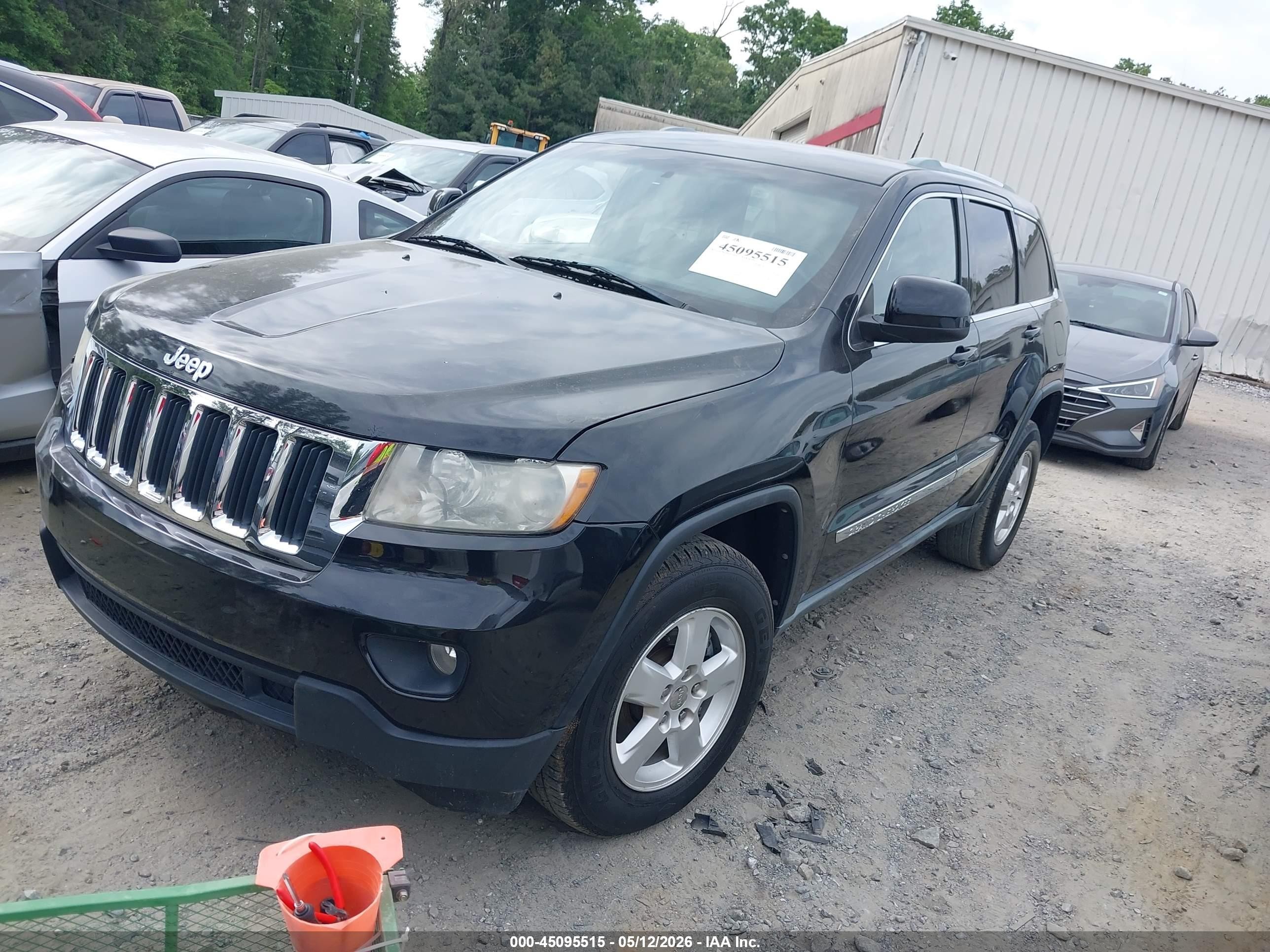 2011 Jeep Grand Cherokee Laredo Black vin: 1J4RS4GG1BC588224