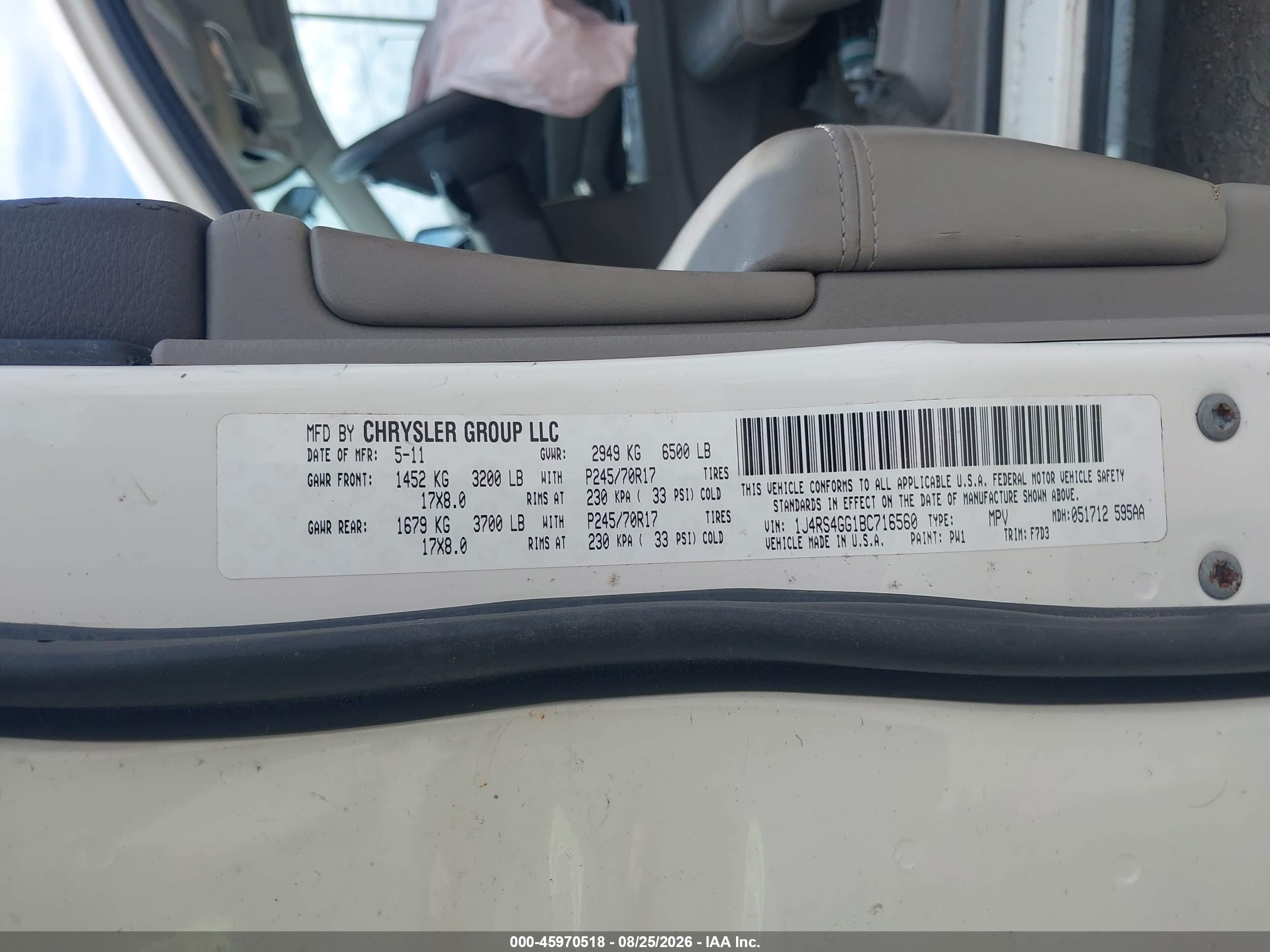 2011 Jeep Grand Cherokee Laredo White vin: 1J4RS4GG1BC716560
