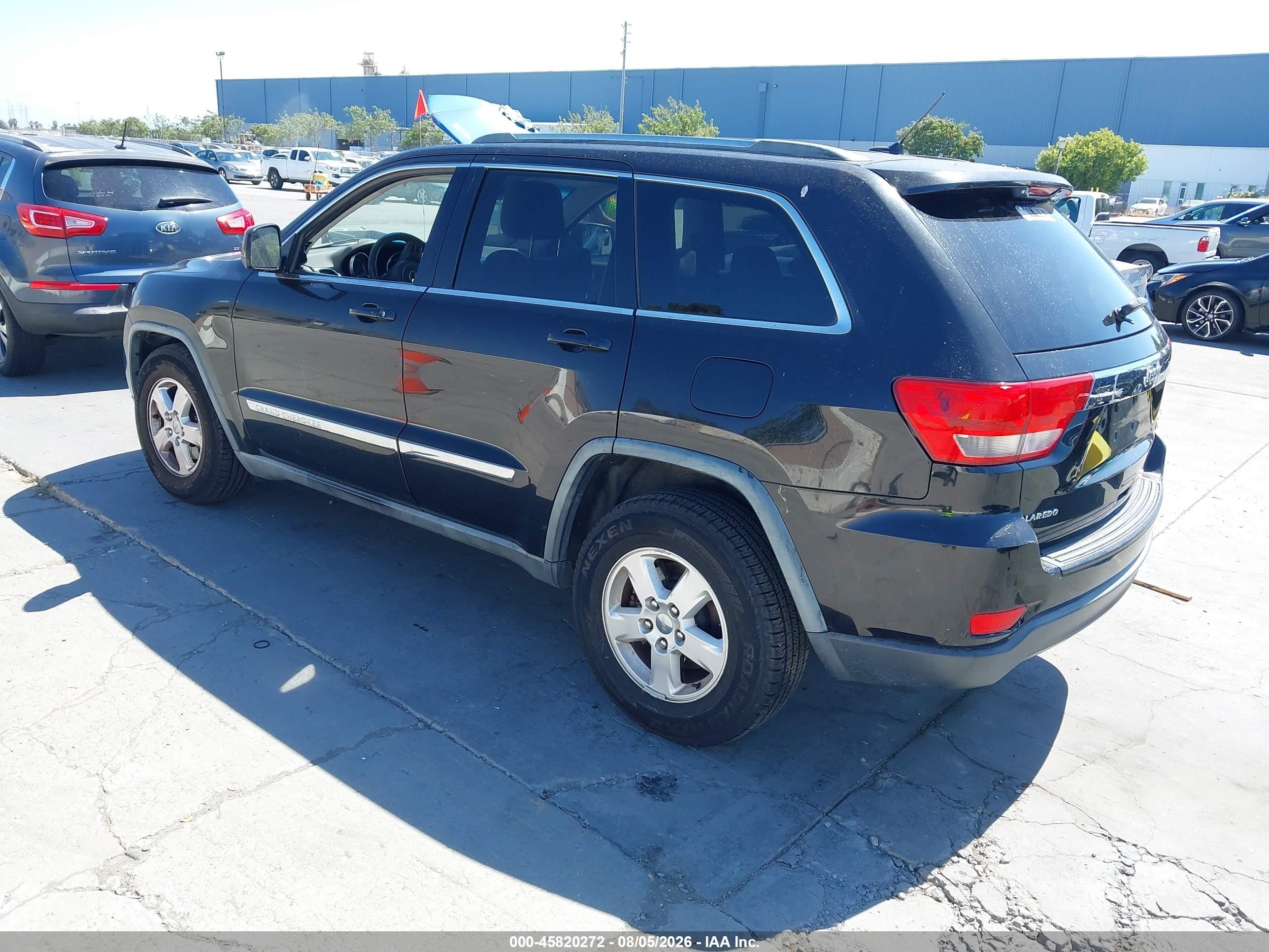 2011 Jeep Grand Cherokee Laredo Black vin: 1J4RS4GGXBC643771