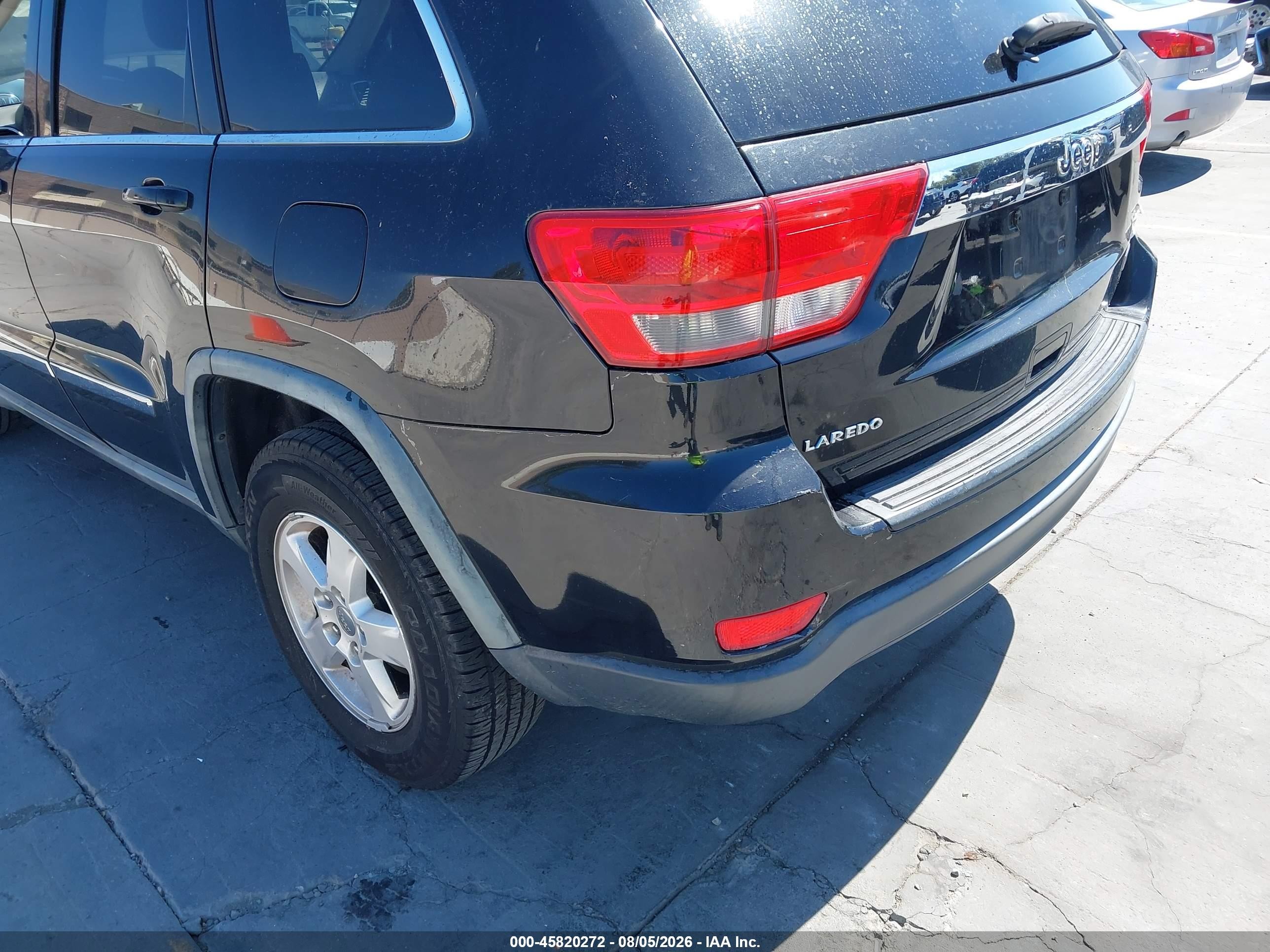 2011 Jeep Grand Cherokee Laredo Black vin: 1J4RS4GGXBC643771