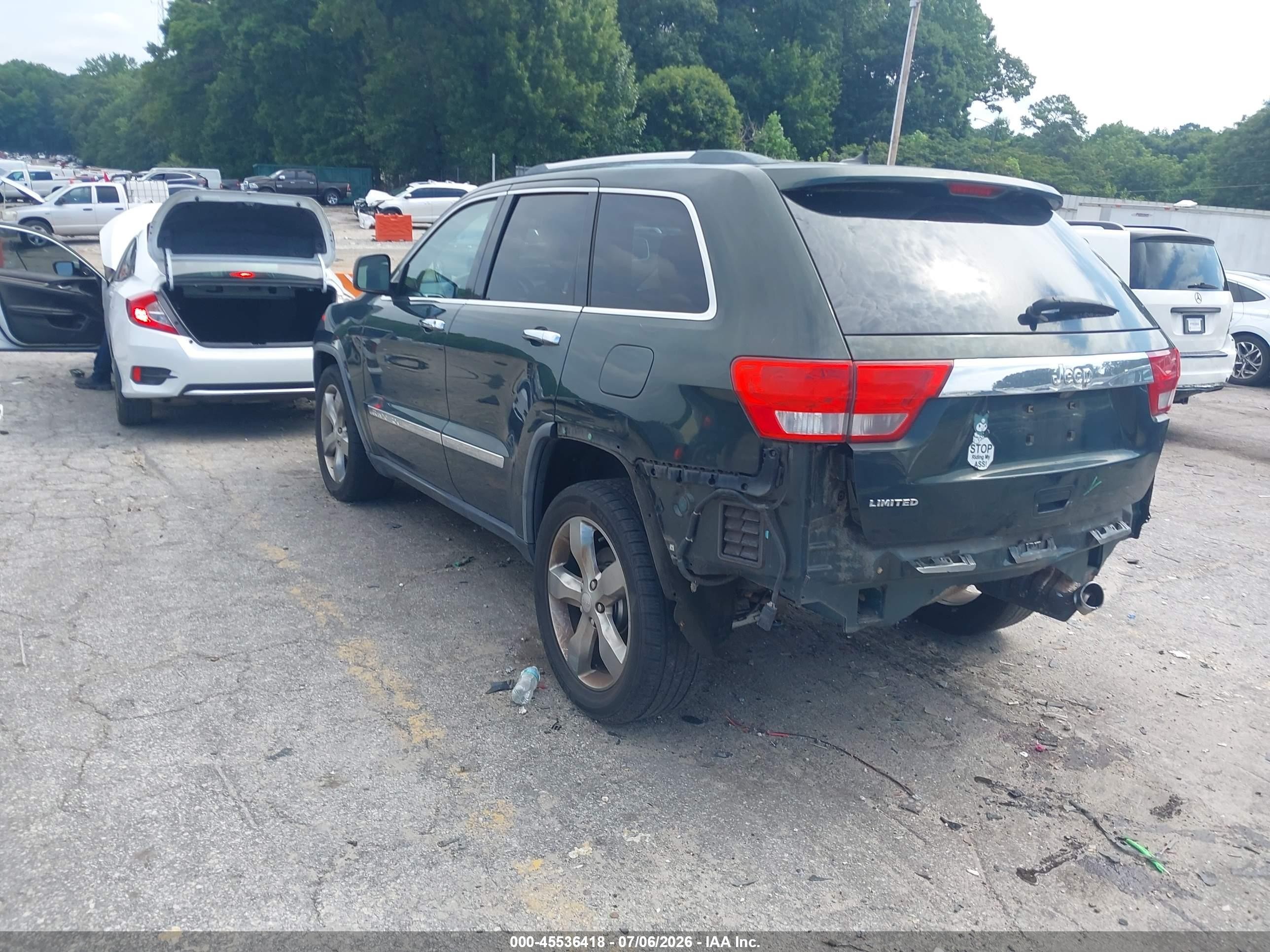 2011 Jeep Grand Cherokee Limited Green vin: 1J4RS5GG3BC500358