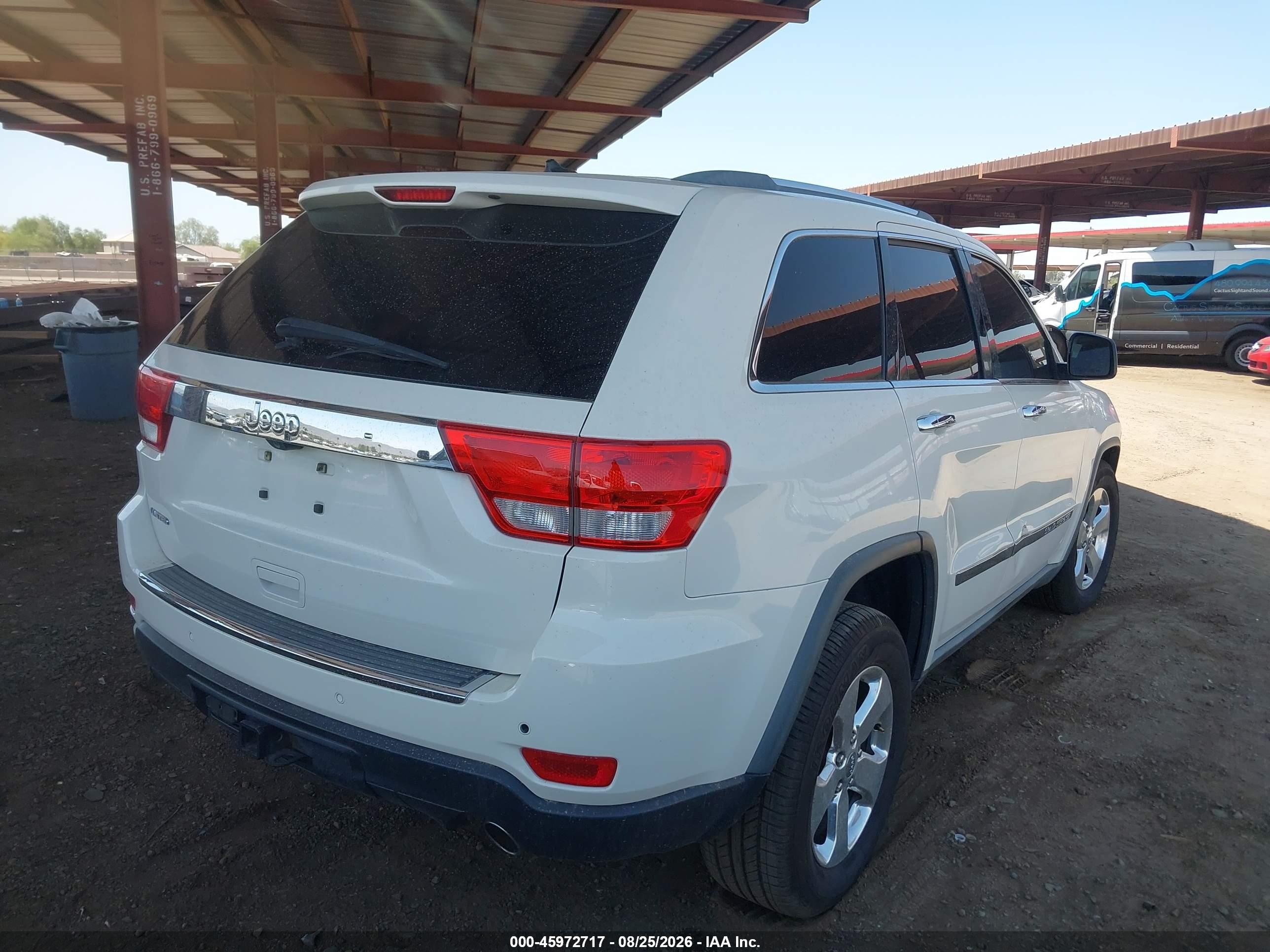 2011 Jeep Grand Cherokee Limited White vin: 1J4RS5GG3BC516947