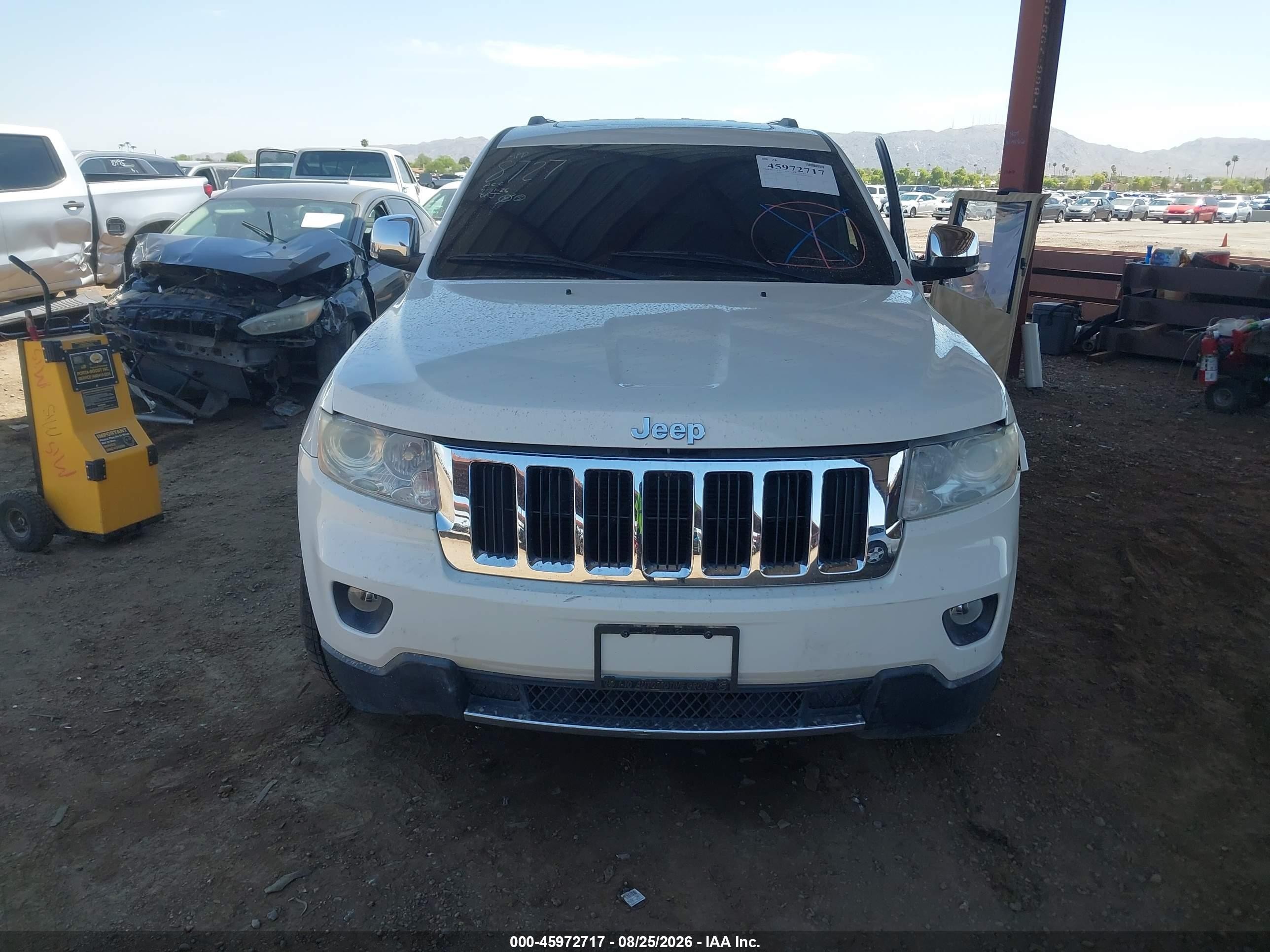2011 Jeep Grand Cherokee Limited White vin: 1J4RS5GG3BC516947
