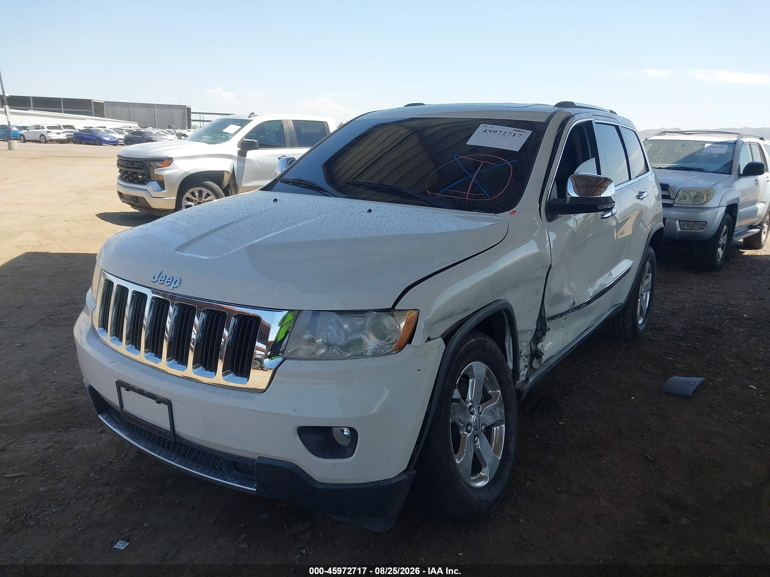 2011 Jeep Grand Cherokee Limited White vin: 1J4RS5GG3BC516947