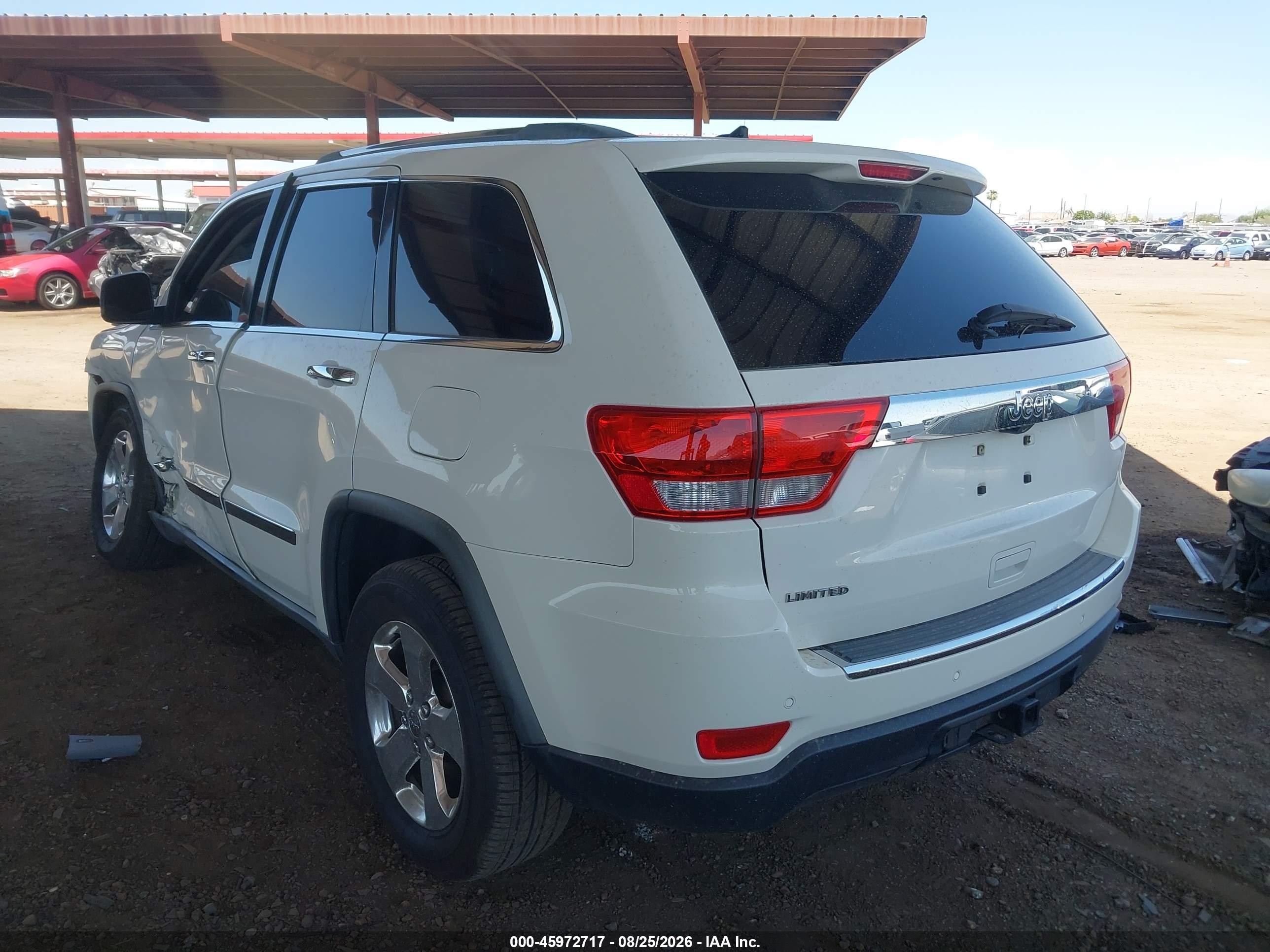 2011 Jeep Grand Cherokee Limited White vin: 1J4RS5GG3BC516947