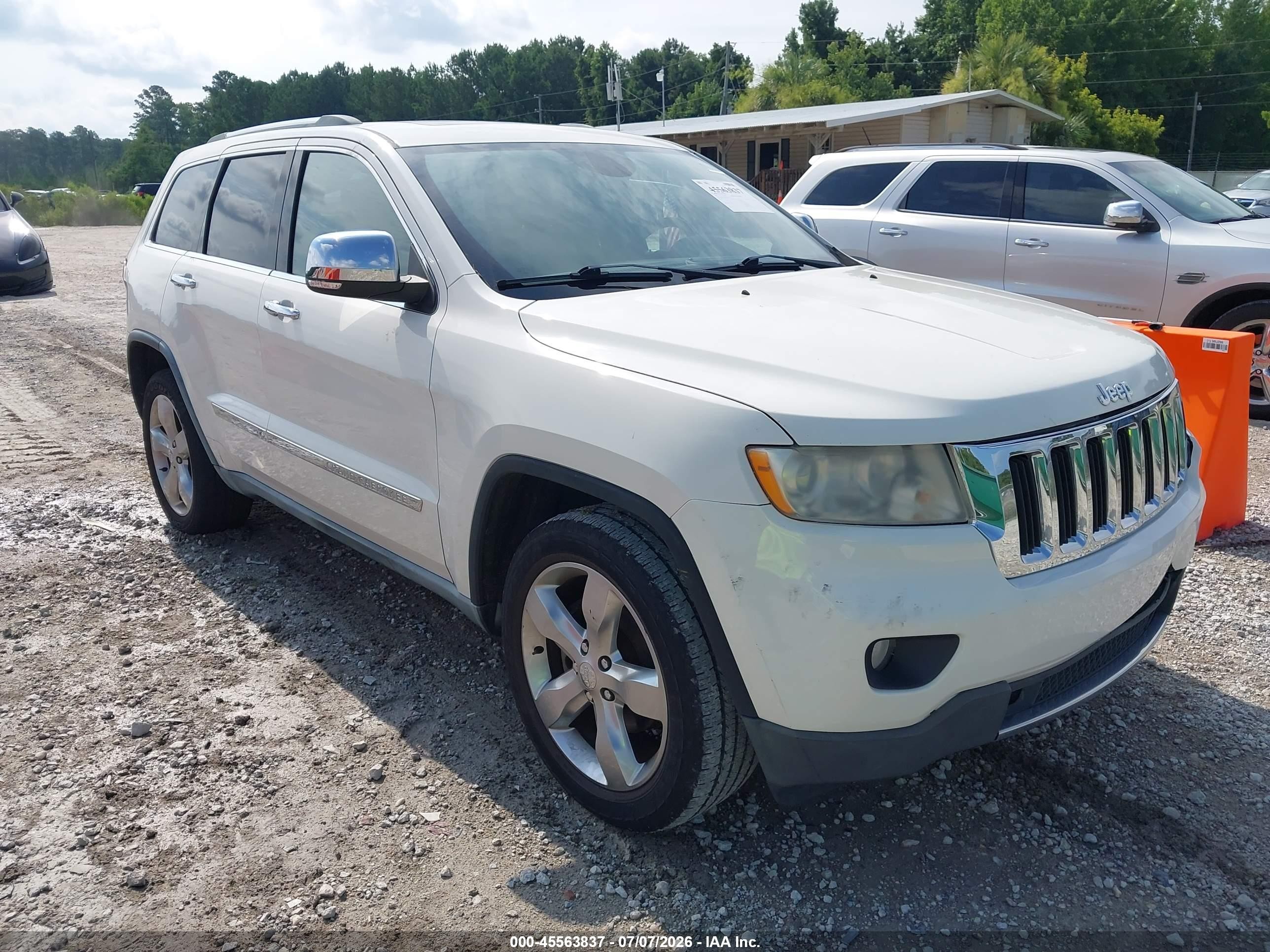 2011 Jeep Grand Cherokee Limited White vin: 1J4RS5GG5BC610764