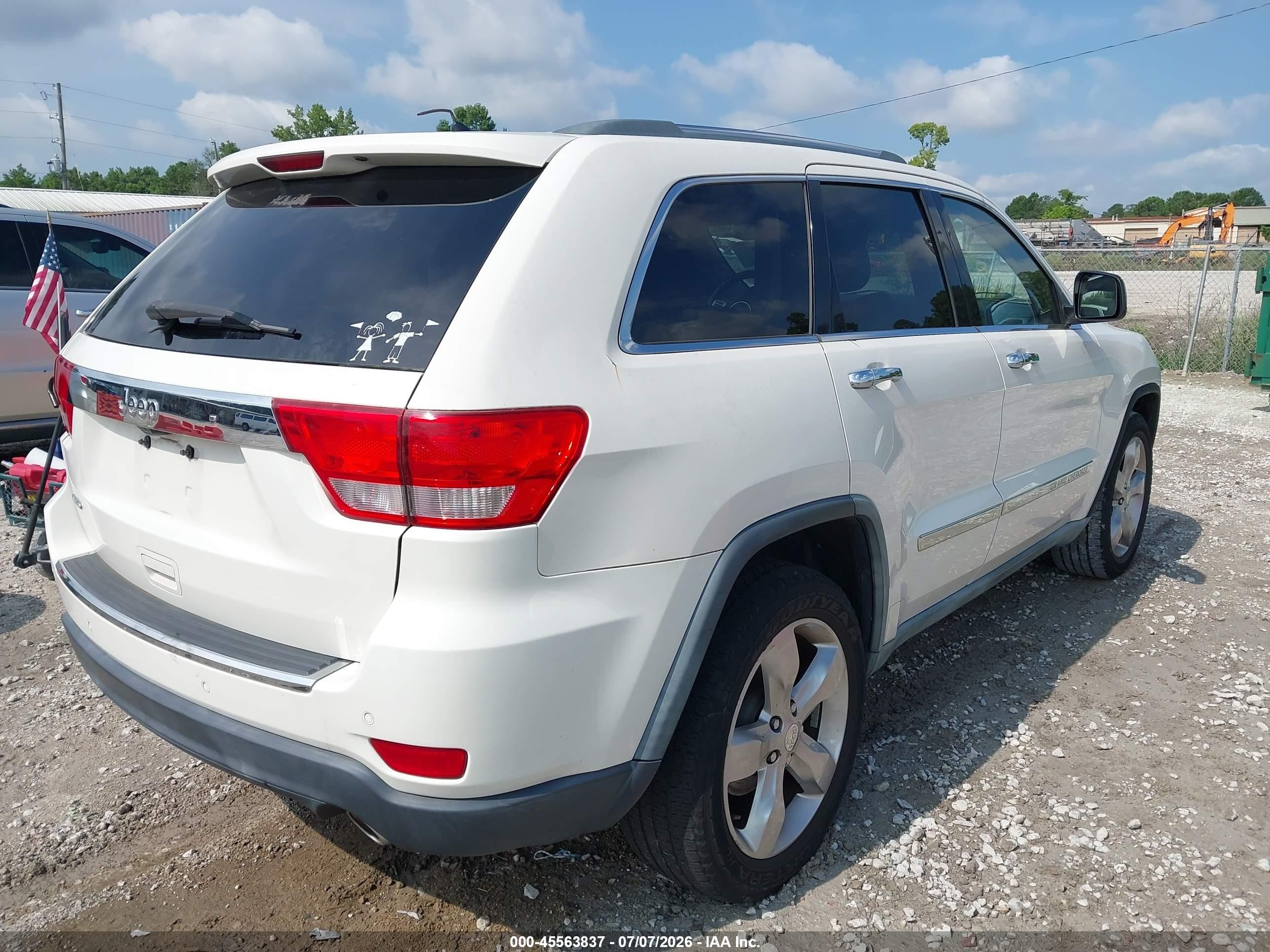 2011 Jeep Grand Cherokee Limited Белый vin: 1J4RS5GG5BC610764