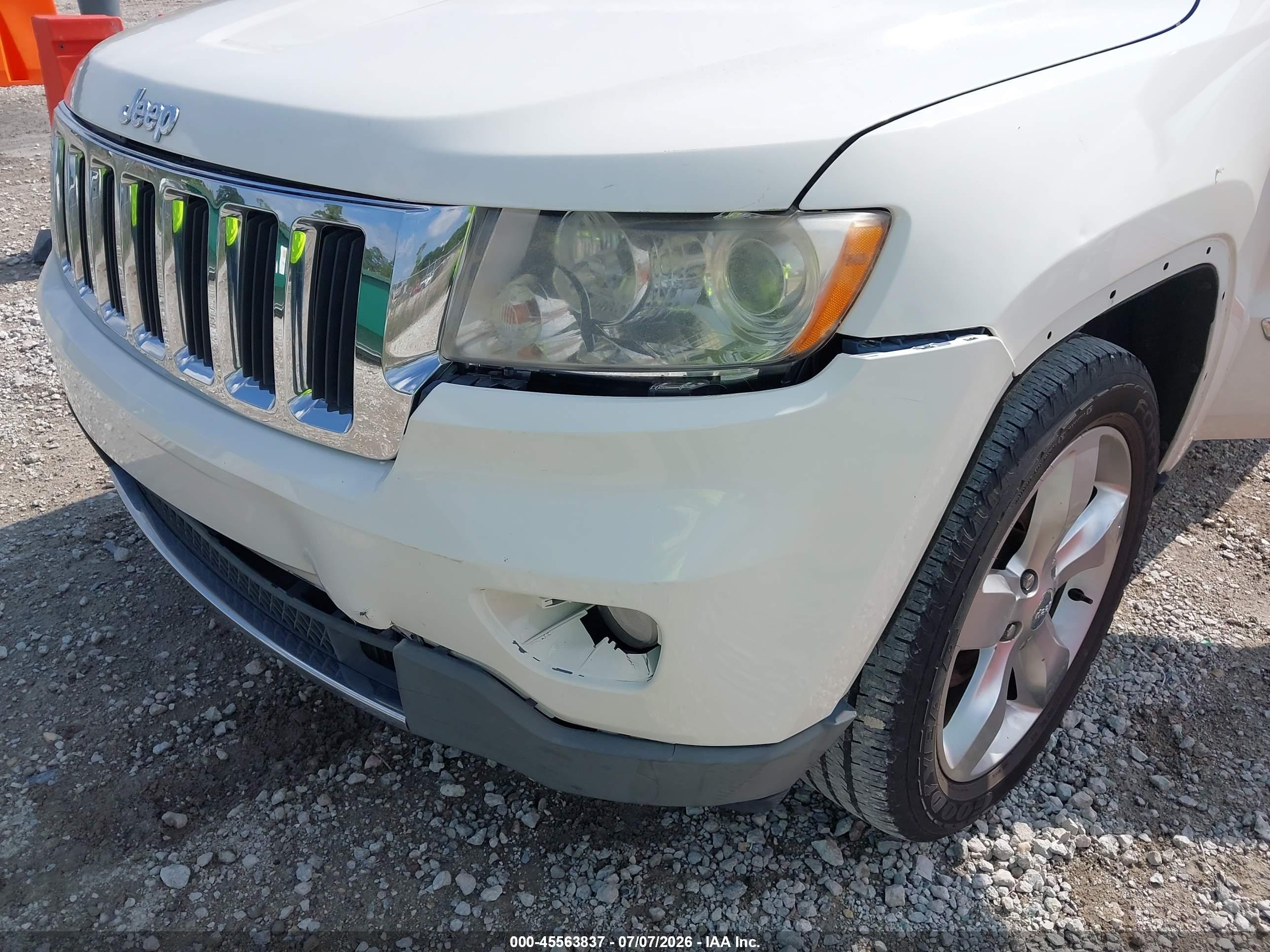 2011 Jeep Grand Cherokee Limited Белый vin: 1J4RS5GG5BC610764