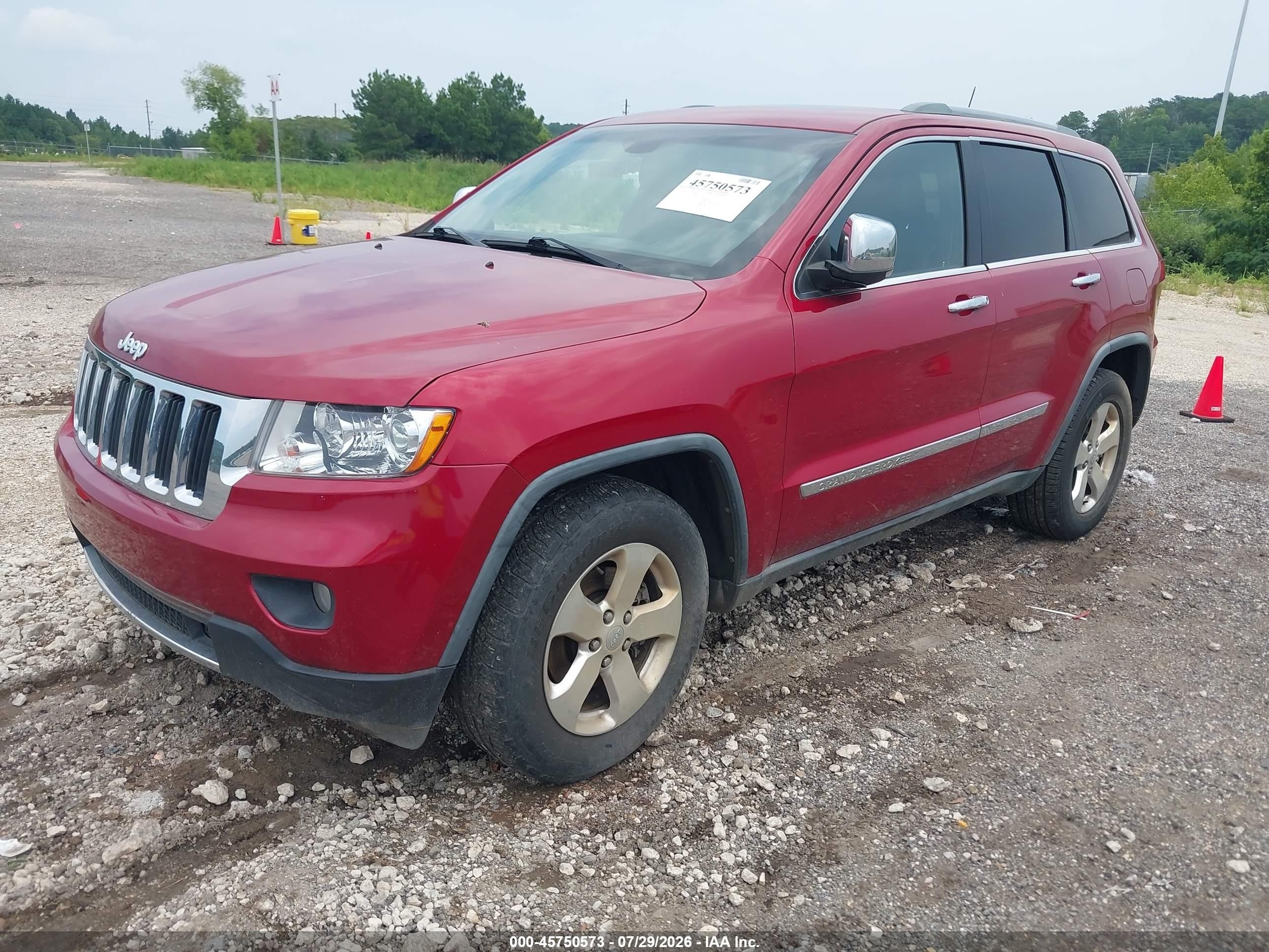 2011 Jeep Grand Cherokee Limited Red vin: 1J4RS5GG7BC626478