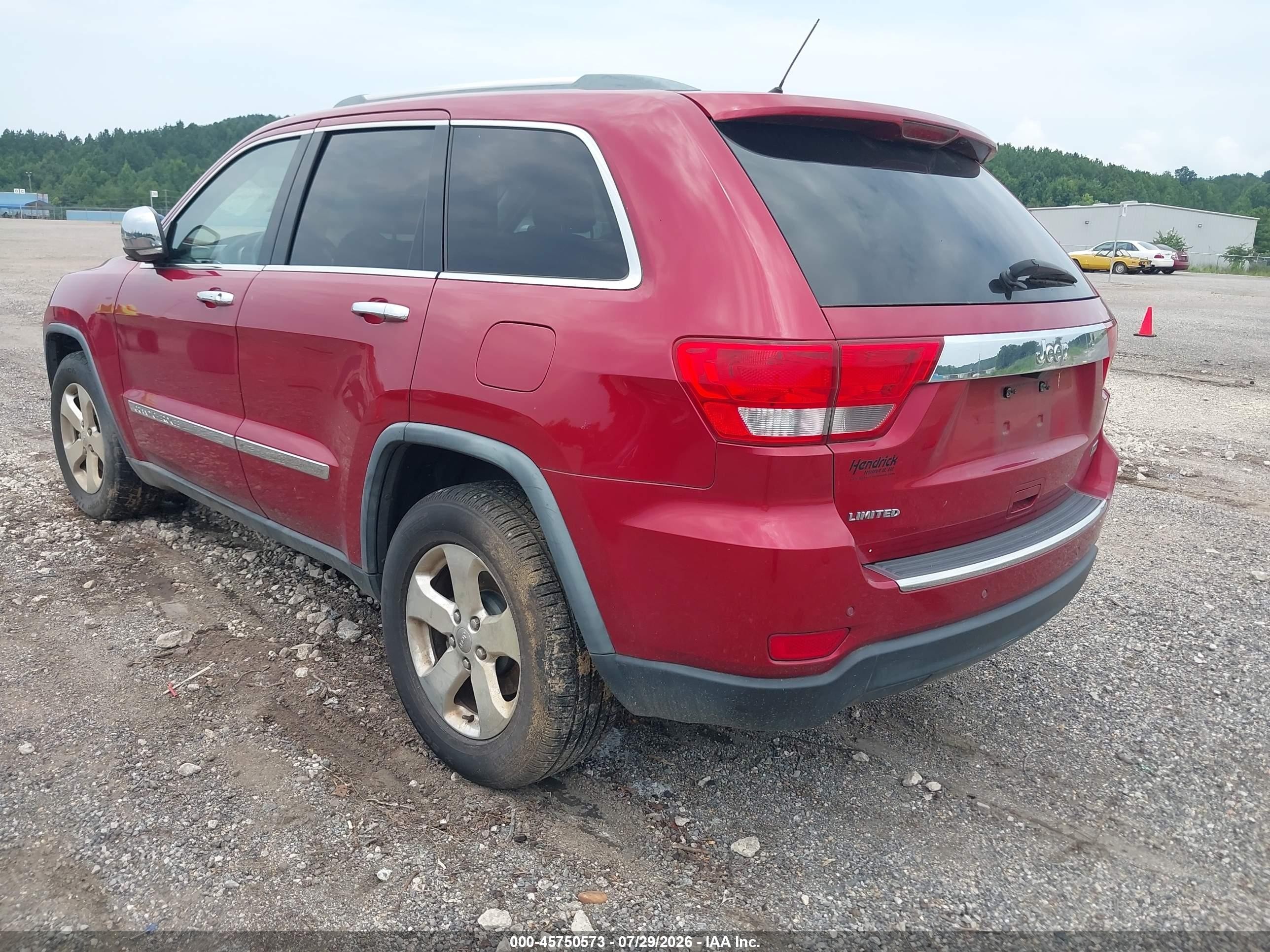 2011 Jeep Grand Cherokee Limited Red vin: 1J4RS5GG7BC626478