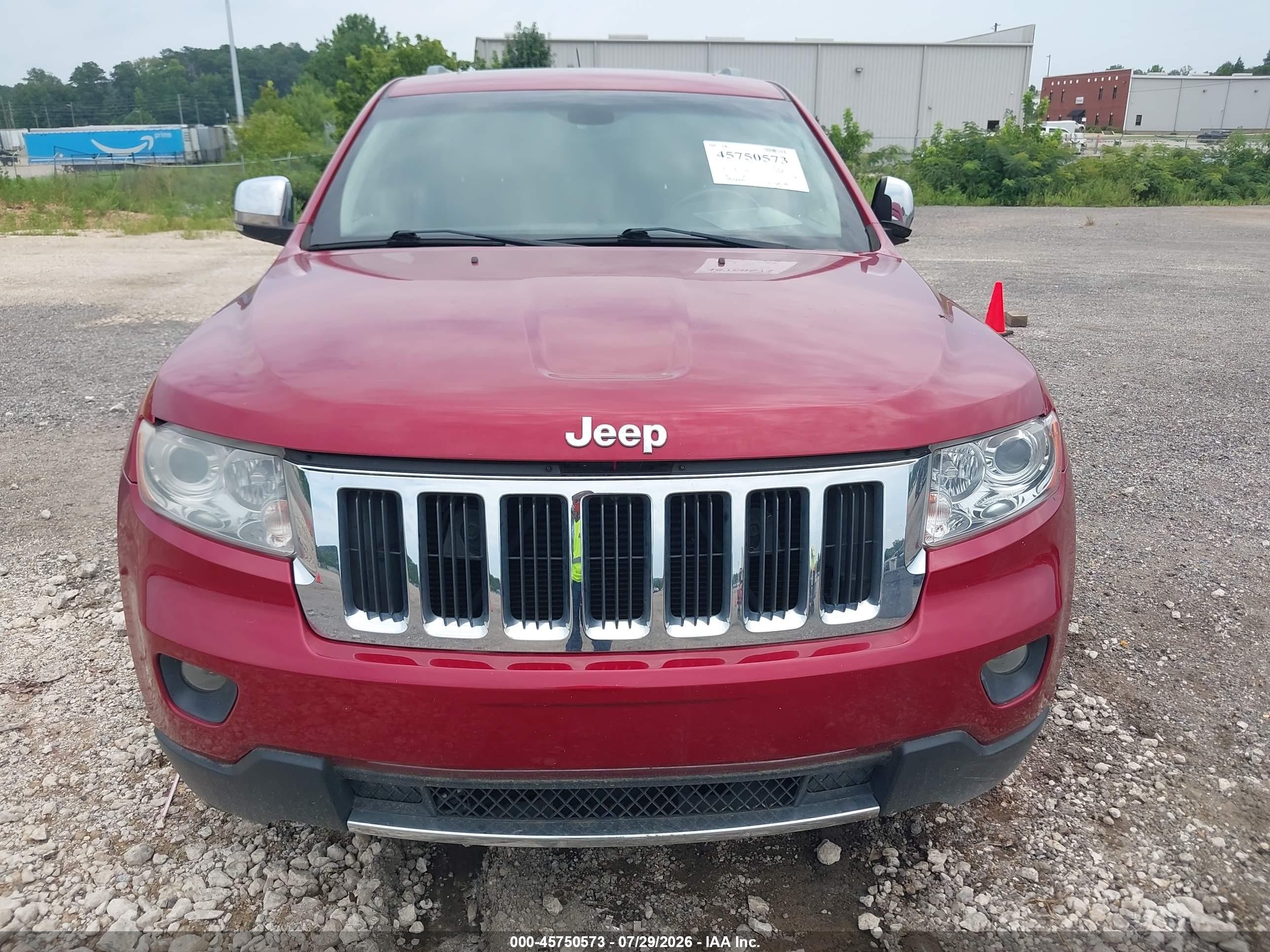 2011 Jeep Grand Cherokee Limited Red vin: 1J4RS5GG7BC626478