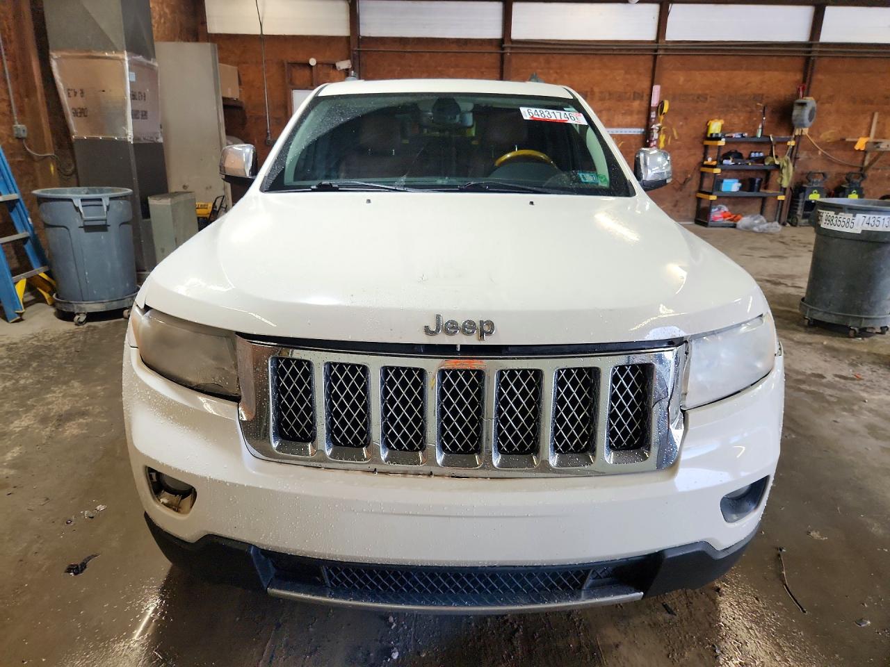 2011 Jeep Grand Cherokee Overland White vin: 1J4RS6GG3BC612454
