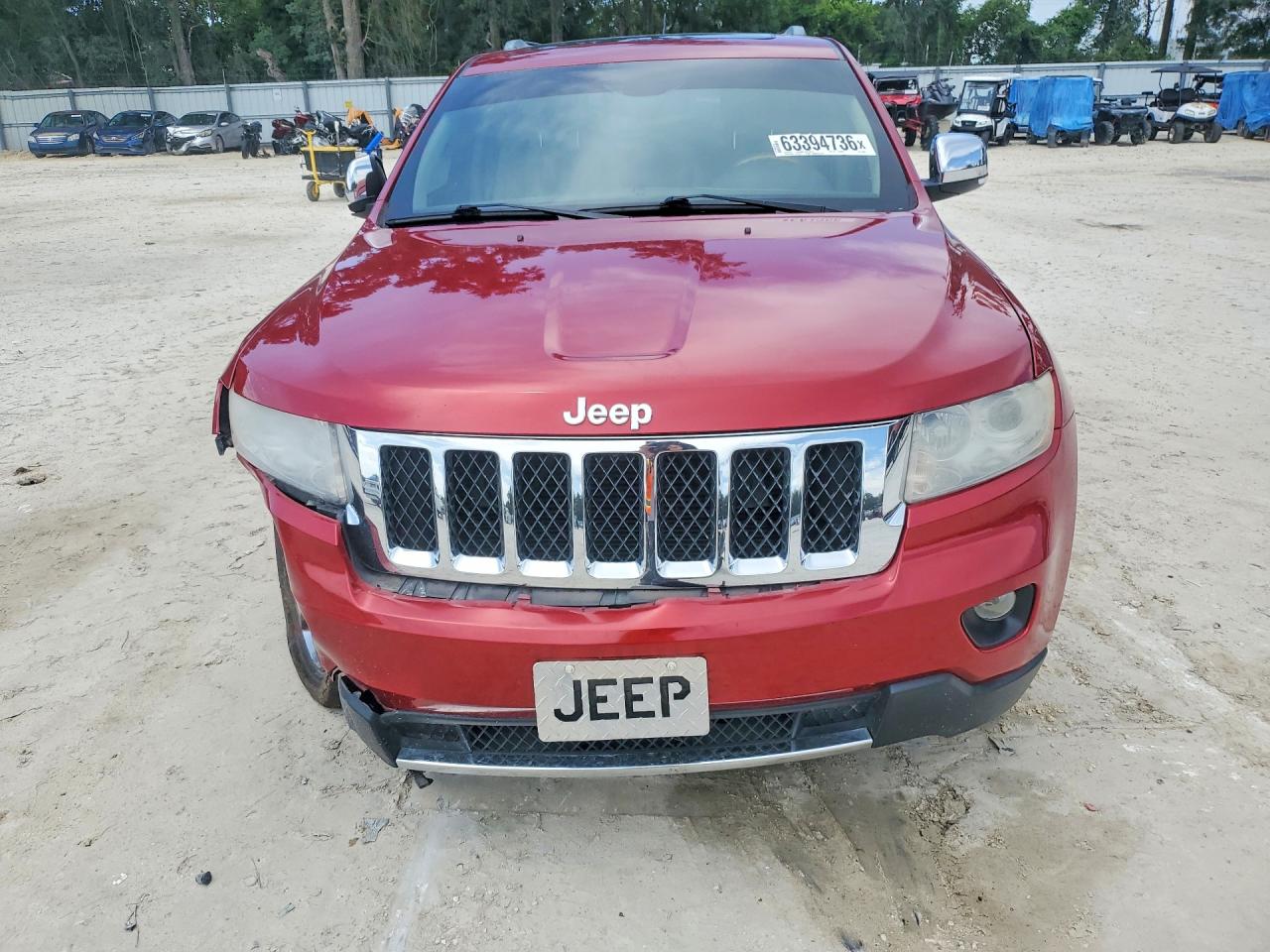 2011 Jeep Grand Cherokee Overland Burgundy vin: 1J4RS6GG4BC569484