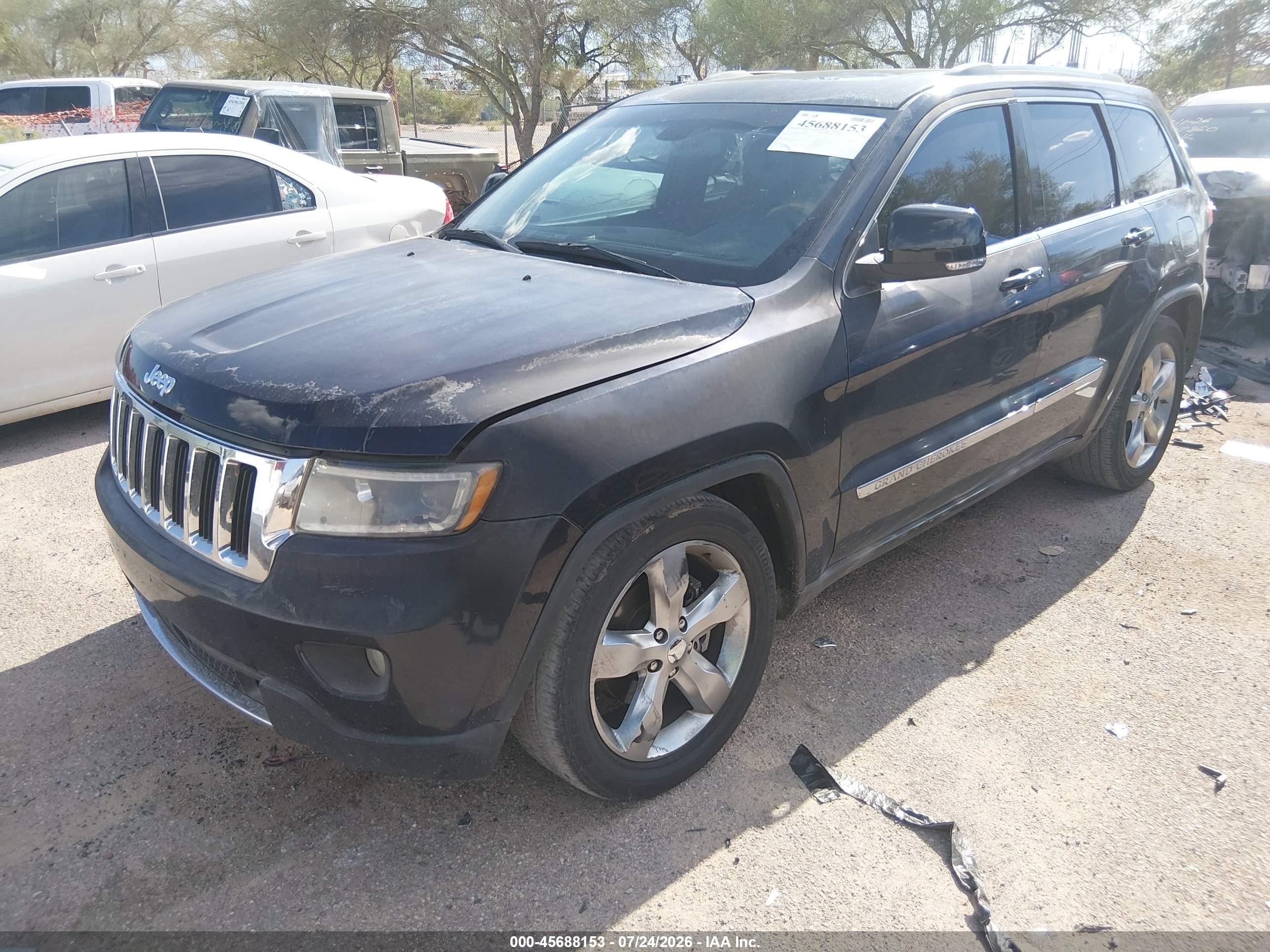 2011 Jeep Grand Cherokee Overland Black vin: 1J4RS6GT3BC659612