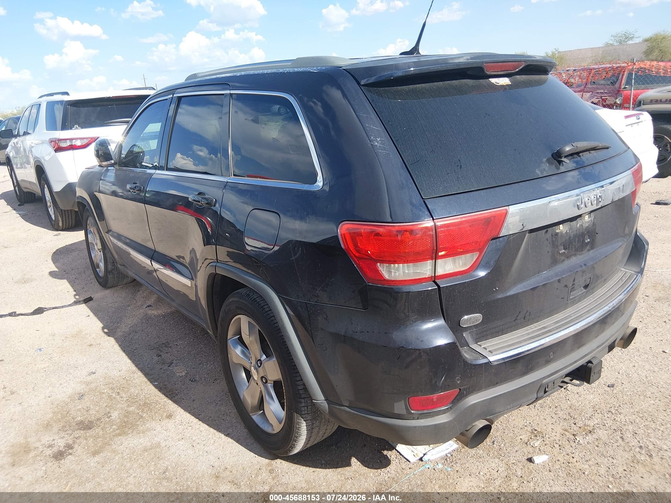 2011 Jeep Grand Cherokee Overland Black vin: 1J4RS6GT3BC659612