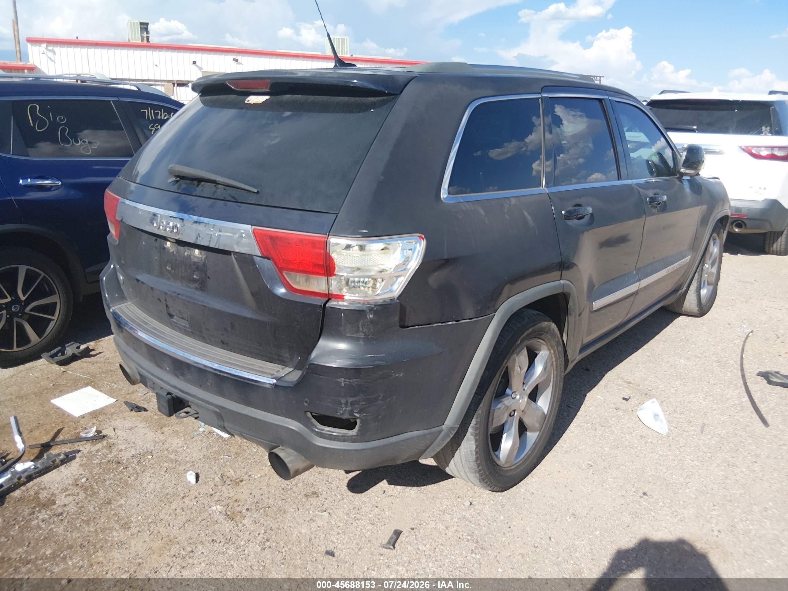 2011 Jeep Grand Cherokee Overland Black vin: 1J4RS6GT3BC659612