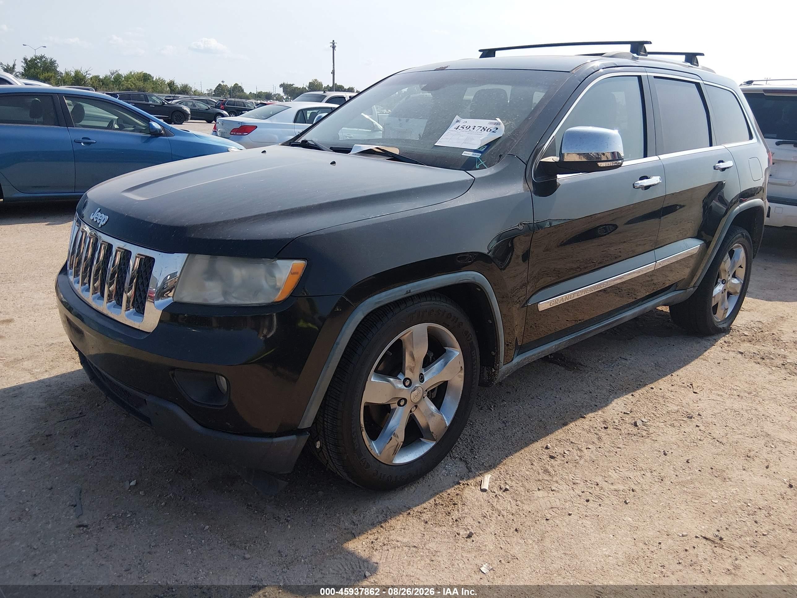 2011 Jeep Grand Cherokee Overland Черный vin: 1J4RS6GT5BC652614