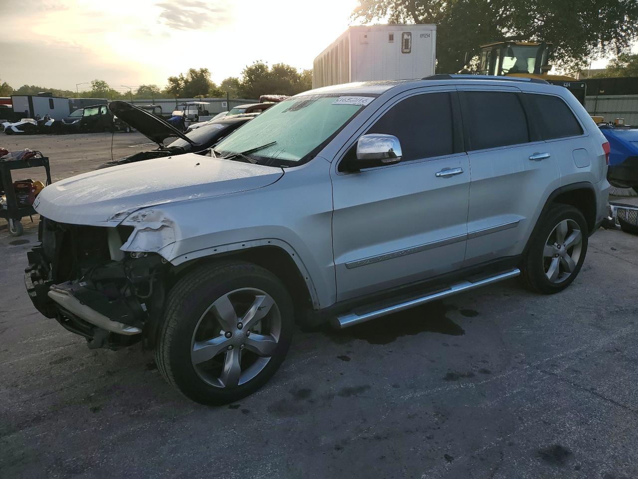 2011 Jeep Grand Cherokee Overland Серебряный vin: 1J4RS6GT7BC719696