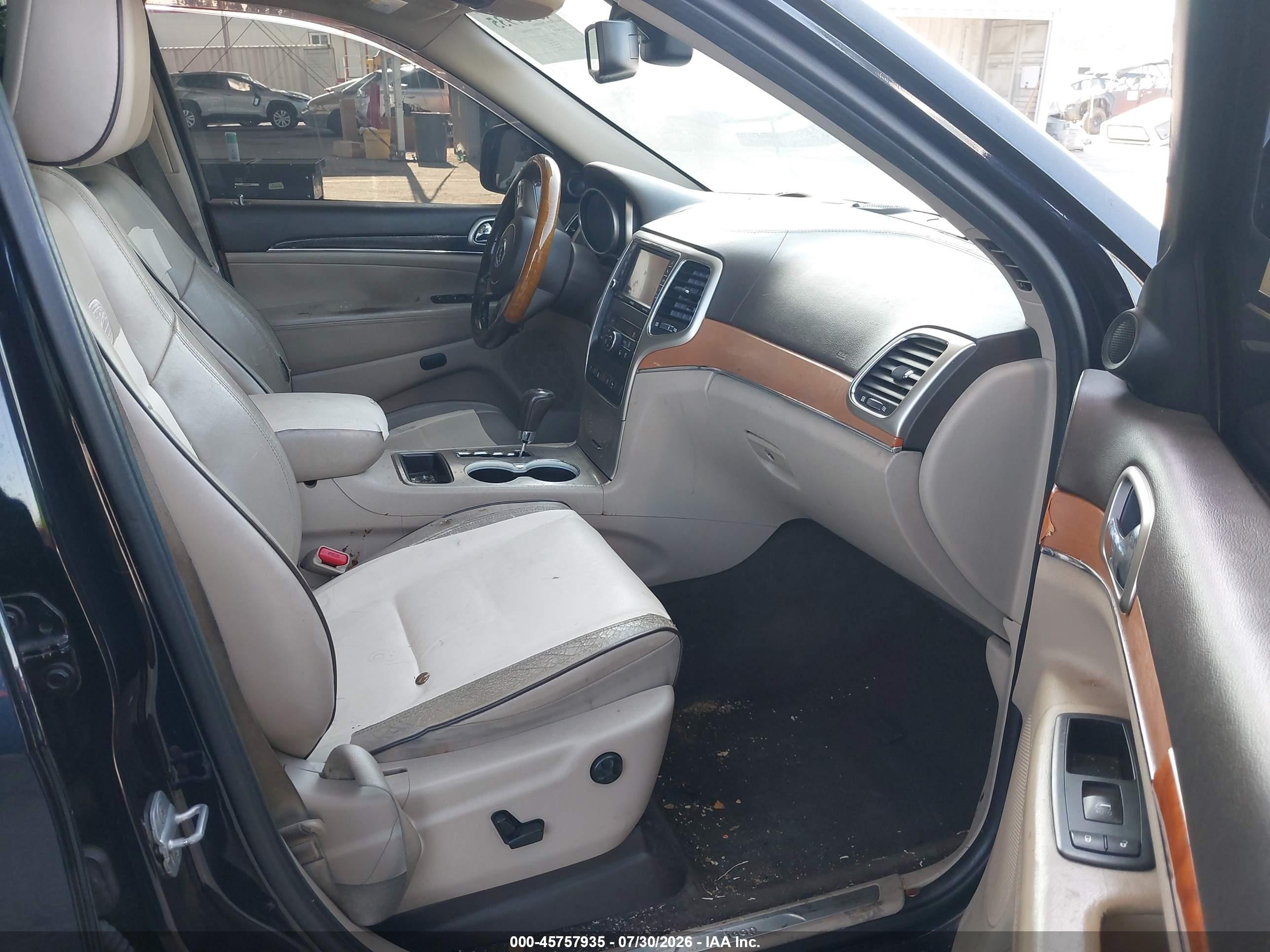 2011 Jeep Grand Cherokee Overland Черный vin: 1J4RS6GT8BC691293