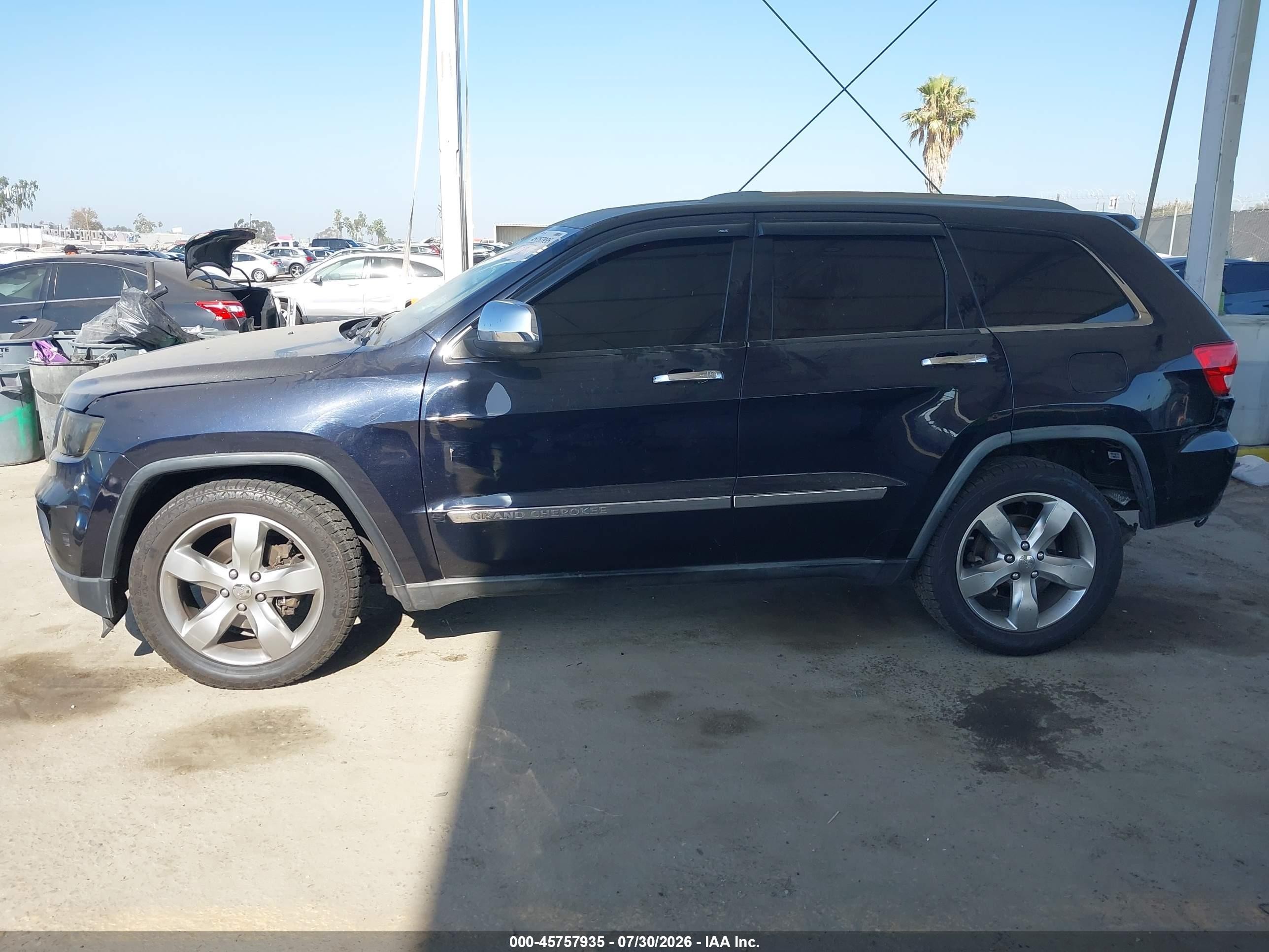 2011 Jeep Grand Cherokee Overland Черный vin: 1J4RS6GT8BC691293