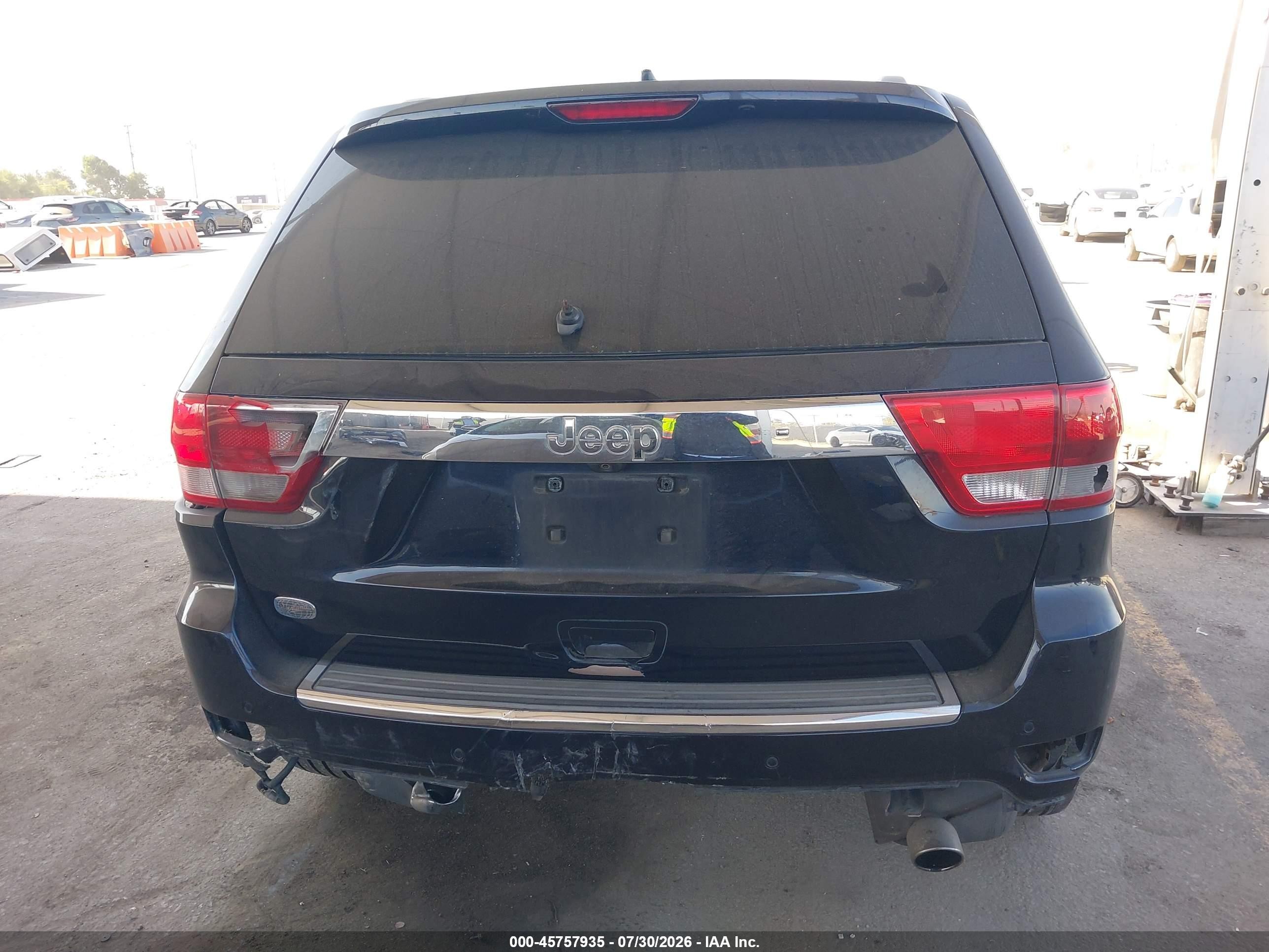 2011 Jeep Grand Cherokee Overland Черный vin: 1J4RS6GT8BC691293